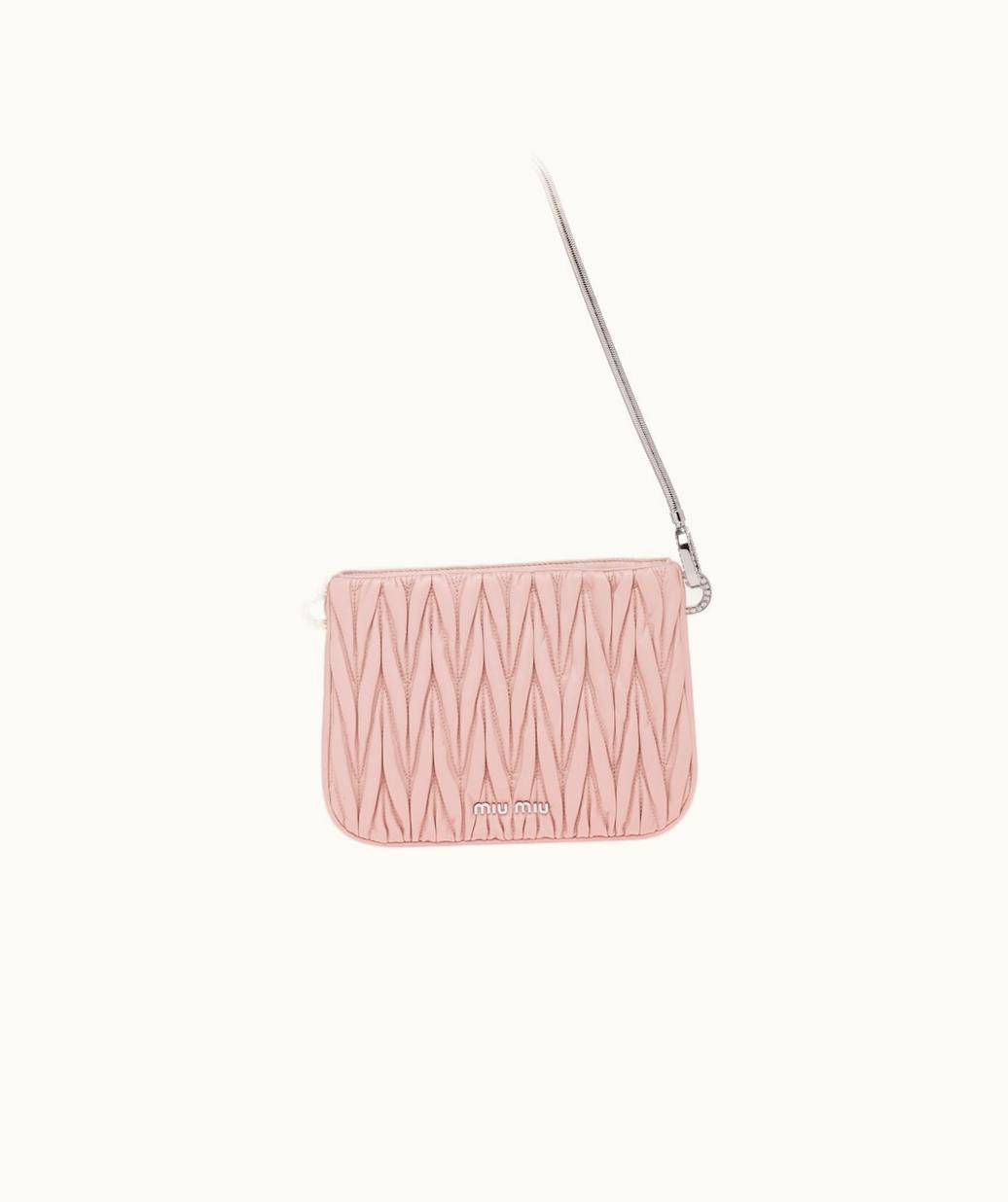 Miu Miu Miu Miu Sassy Matelassé Nappa Leather Handbag UZ0153640