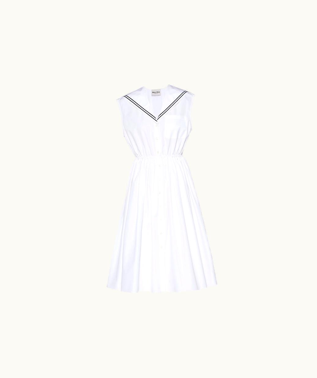 Miu Miu Miu Miu Sailor Poplin Dress