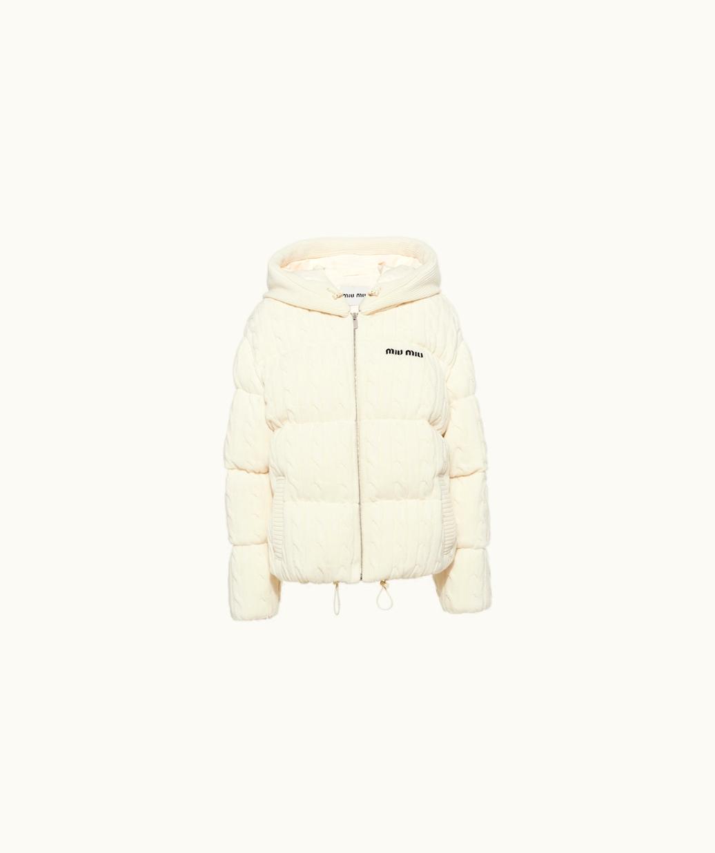 Miu Miu Miu Miu Padded Cashmere And Wool Down Jacket