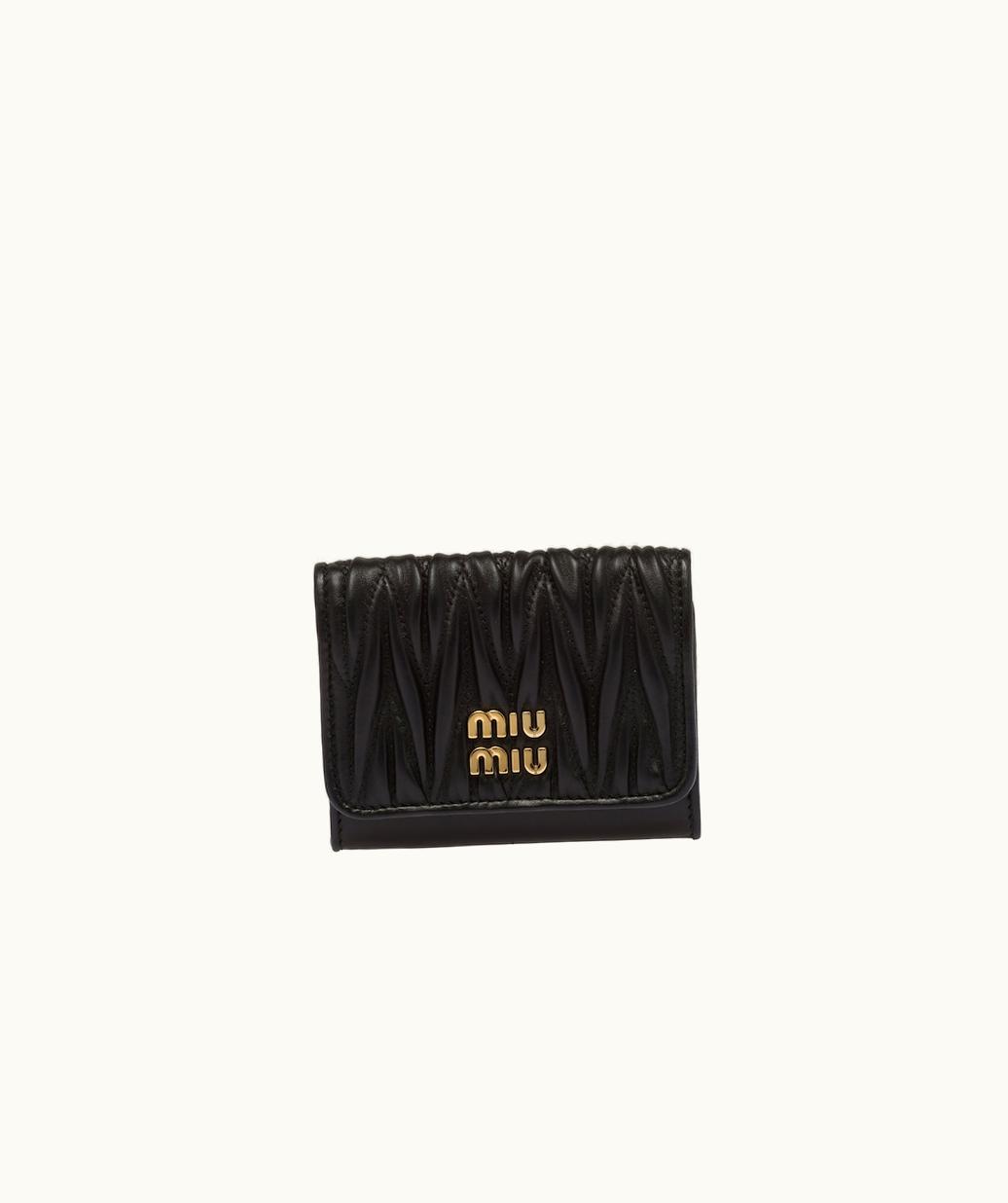 Miu Miu Miu Miu Matelassé Nappa Leather Card Holder UZ0153660