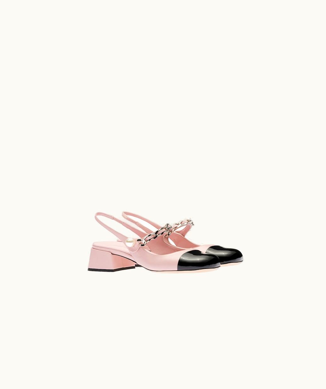 Miu Miu Miu Miu Leather Slingback Pumps UZ0153687