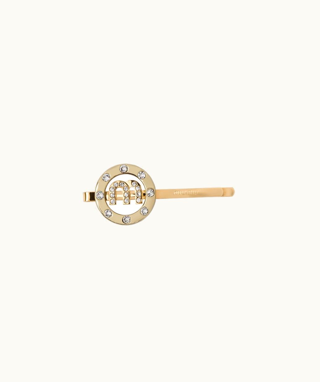 Miu Miu Miu Miu Plexiglas And Metal Hair Clip UZ0153696