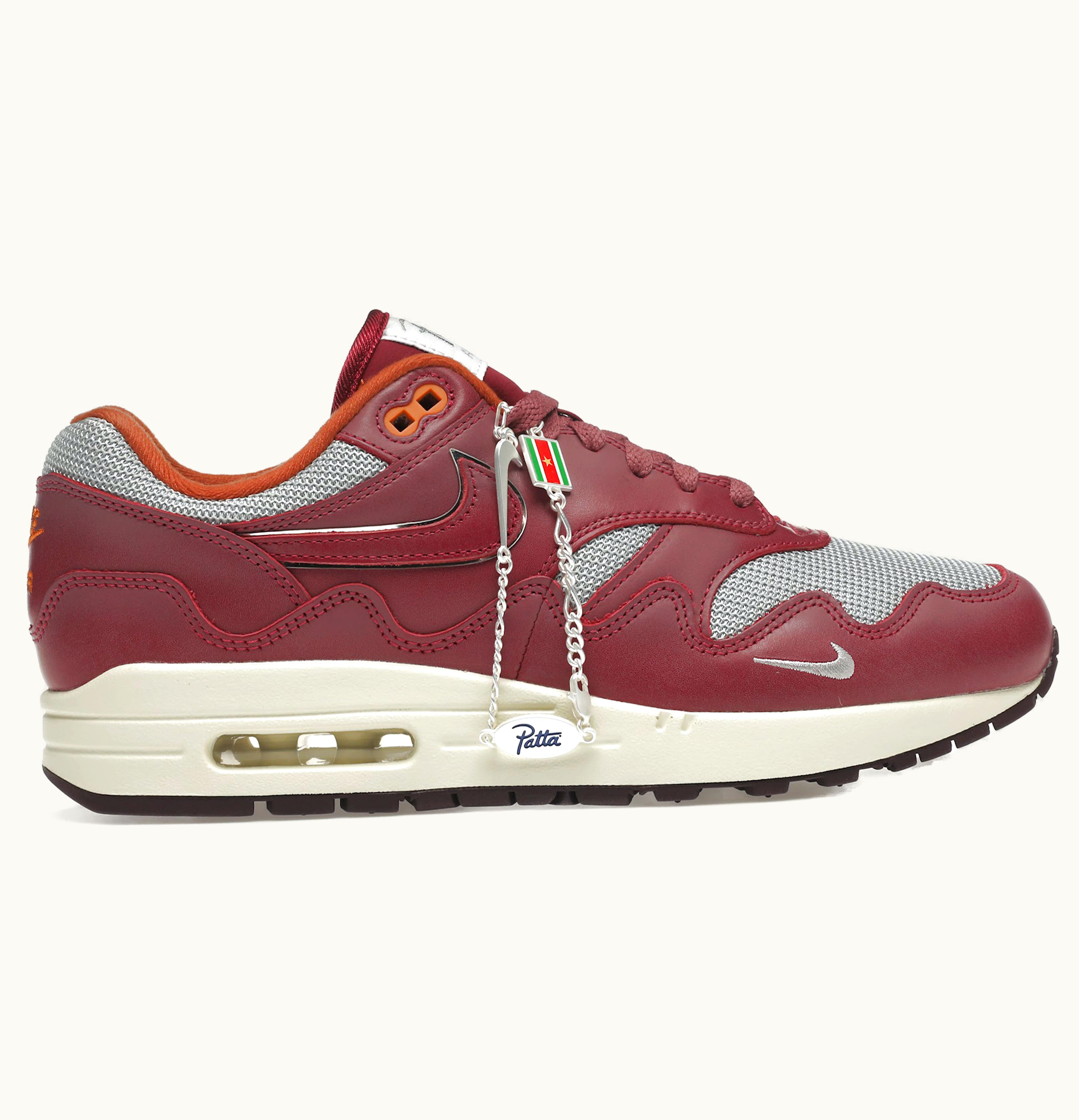 Nike Nike Air Max 1 Patta Waves Rush Maroon with Bracelet