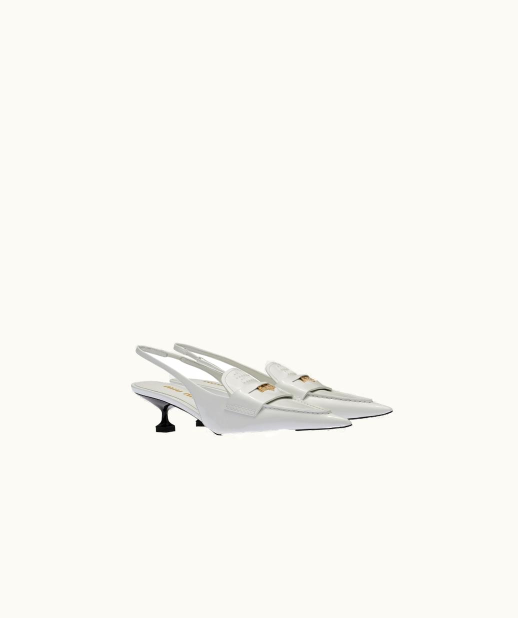 Miu Miu Miu Miu Leather Penny Loafers With Heel UZ0153703
