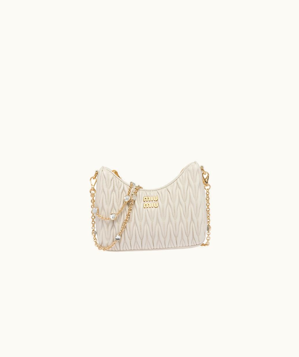 Miu Miu Miu Miu Matelassé Nappa Leather Shoulder Bag UZ0153705