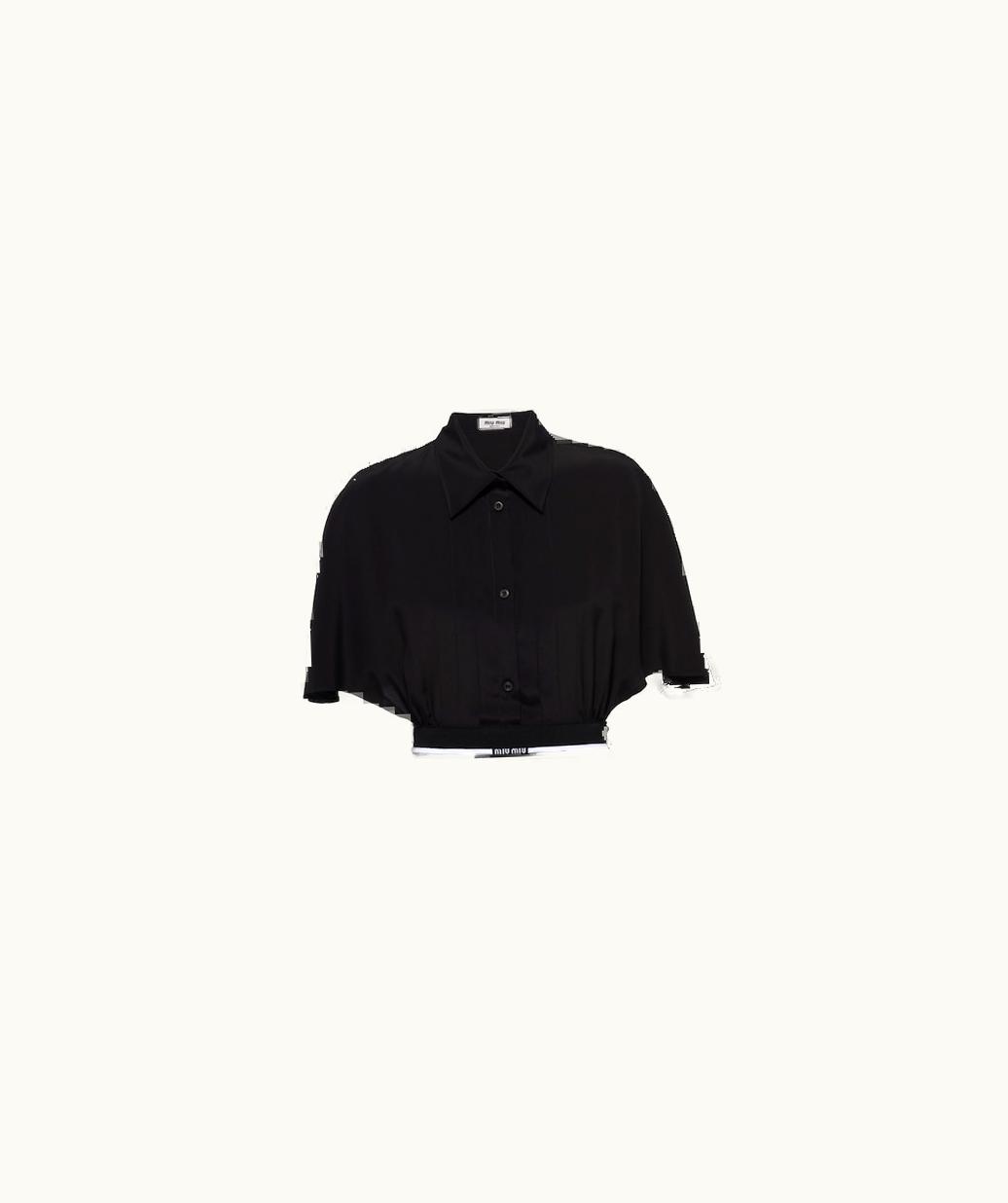 Miu Miu Miu Miu Crepe De Chine Top