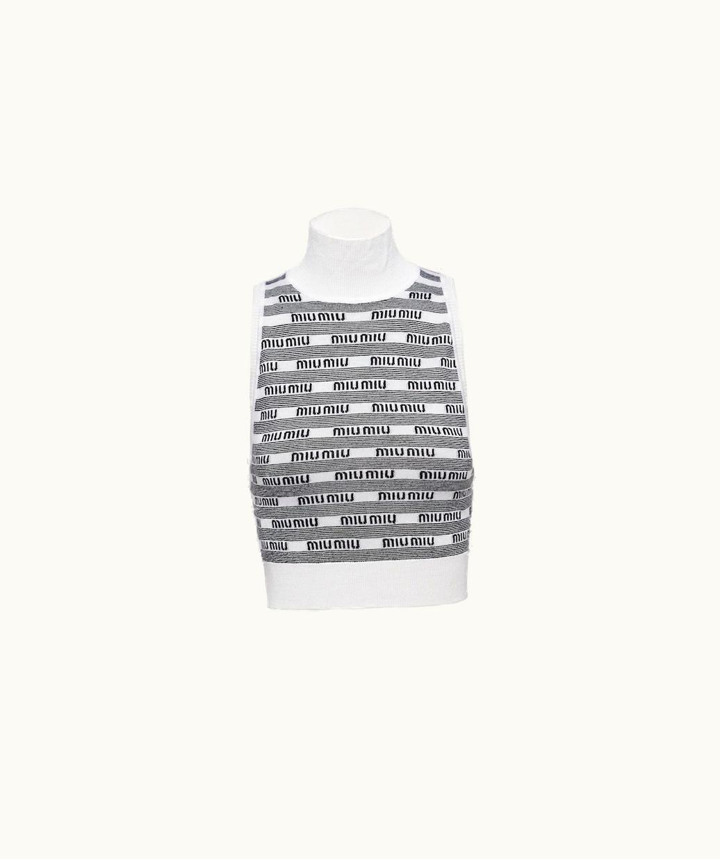 Miu Miu Miu Miu Cashmere And Silk Turtleneck Top