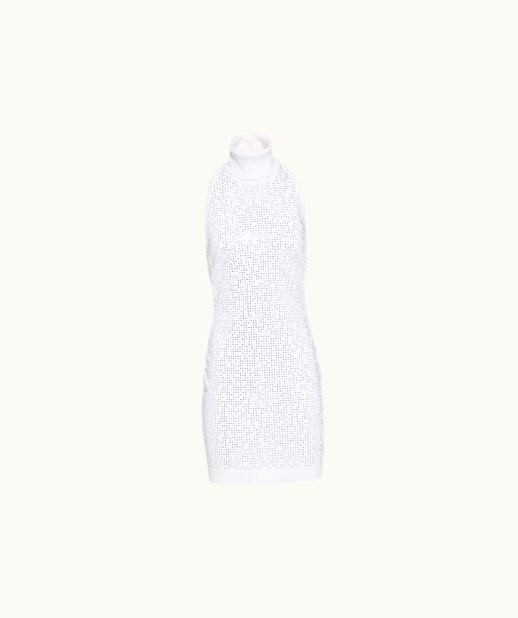 Miu Miu Miu Miu Wool Turtleneck Halter Dress