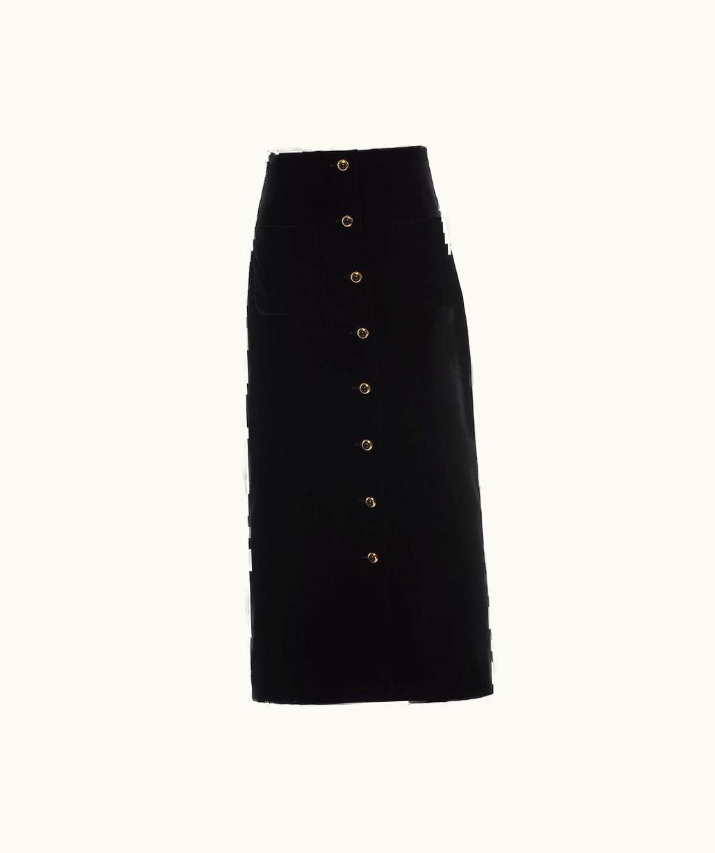 Miu Miu Miu Miu Long Velvet Skirt