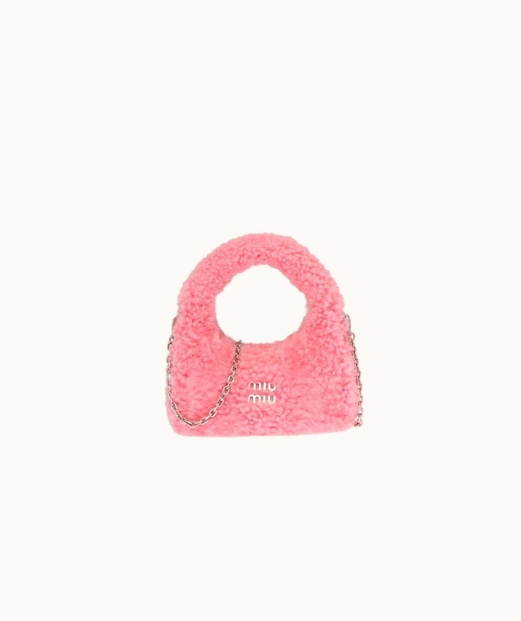 Miu Miu Miu Miu Wander Shearling Mini Hobo Bag UZ0153784