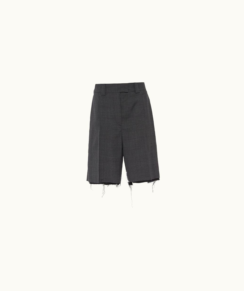 Miu Miu Miu Miu Embroidered Prince Of Wales Check Bermudas