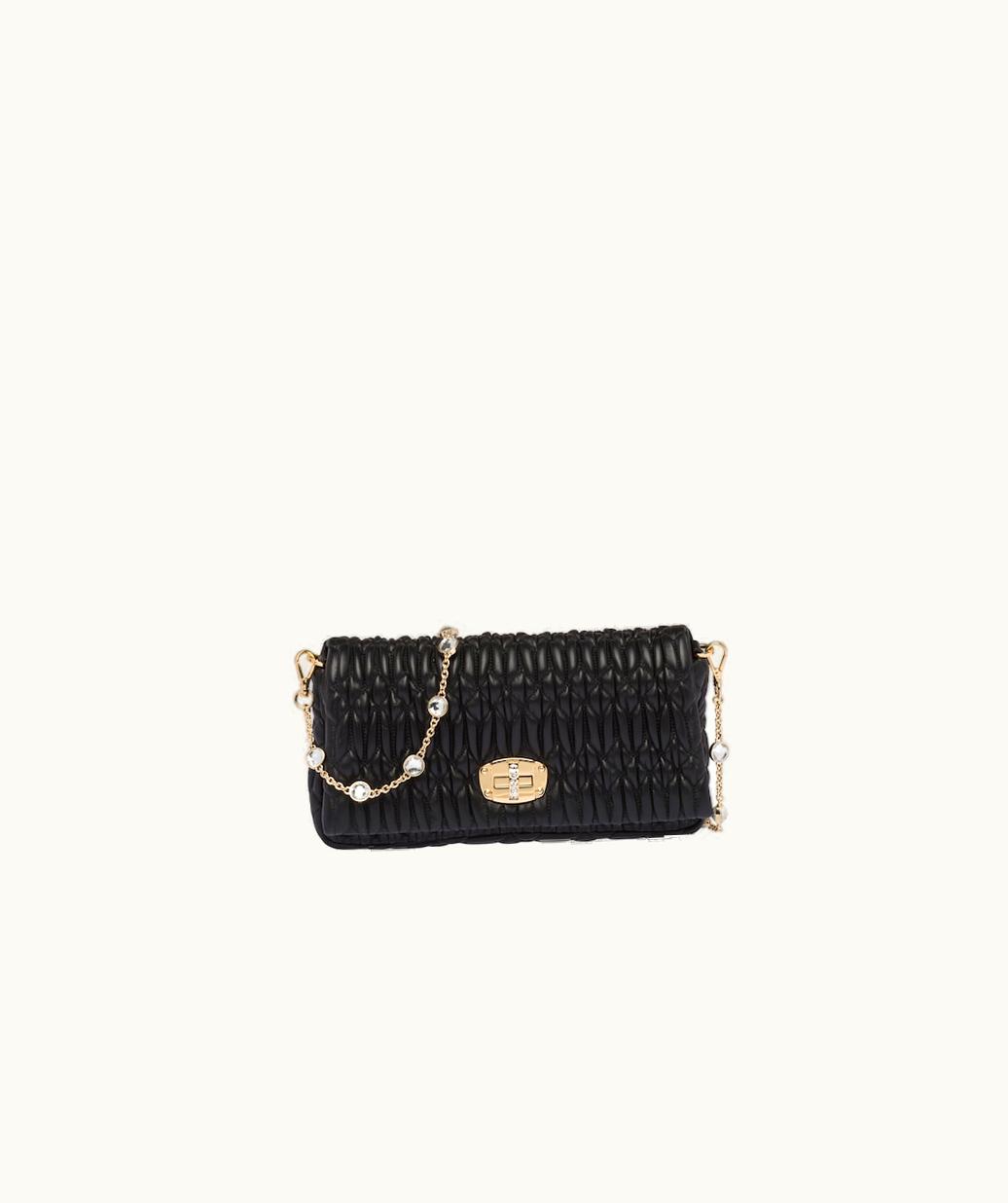 Miu Miu Miu Miu Crystal Cloqué Nappa Leather Bag UZ0153801