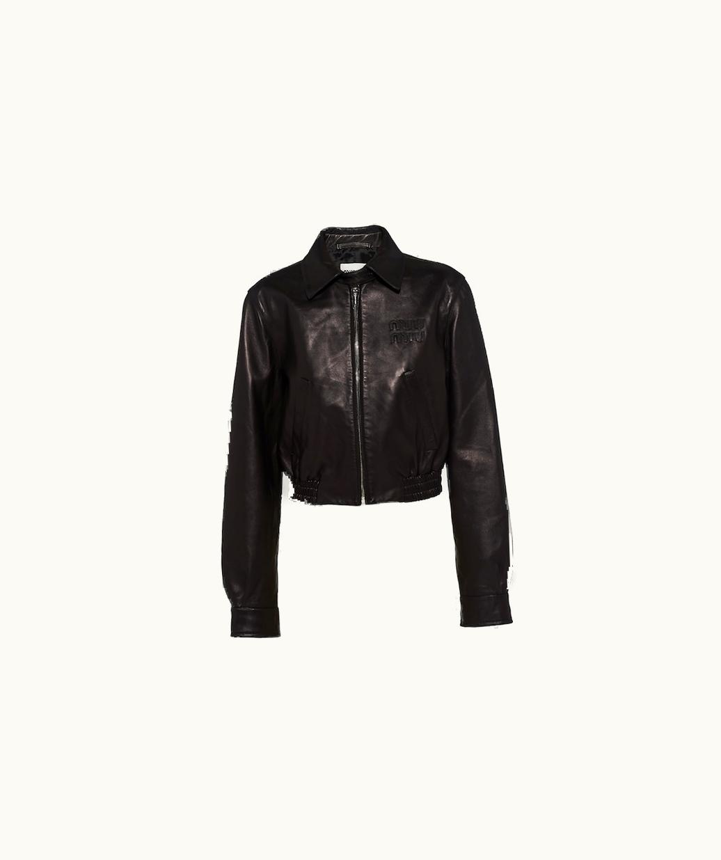Miu Miu Miu Miu Nappa Leather Jacket UZ0153811