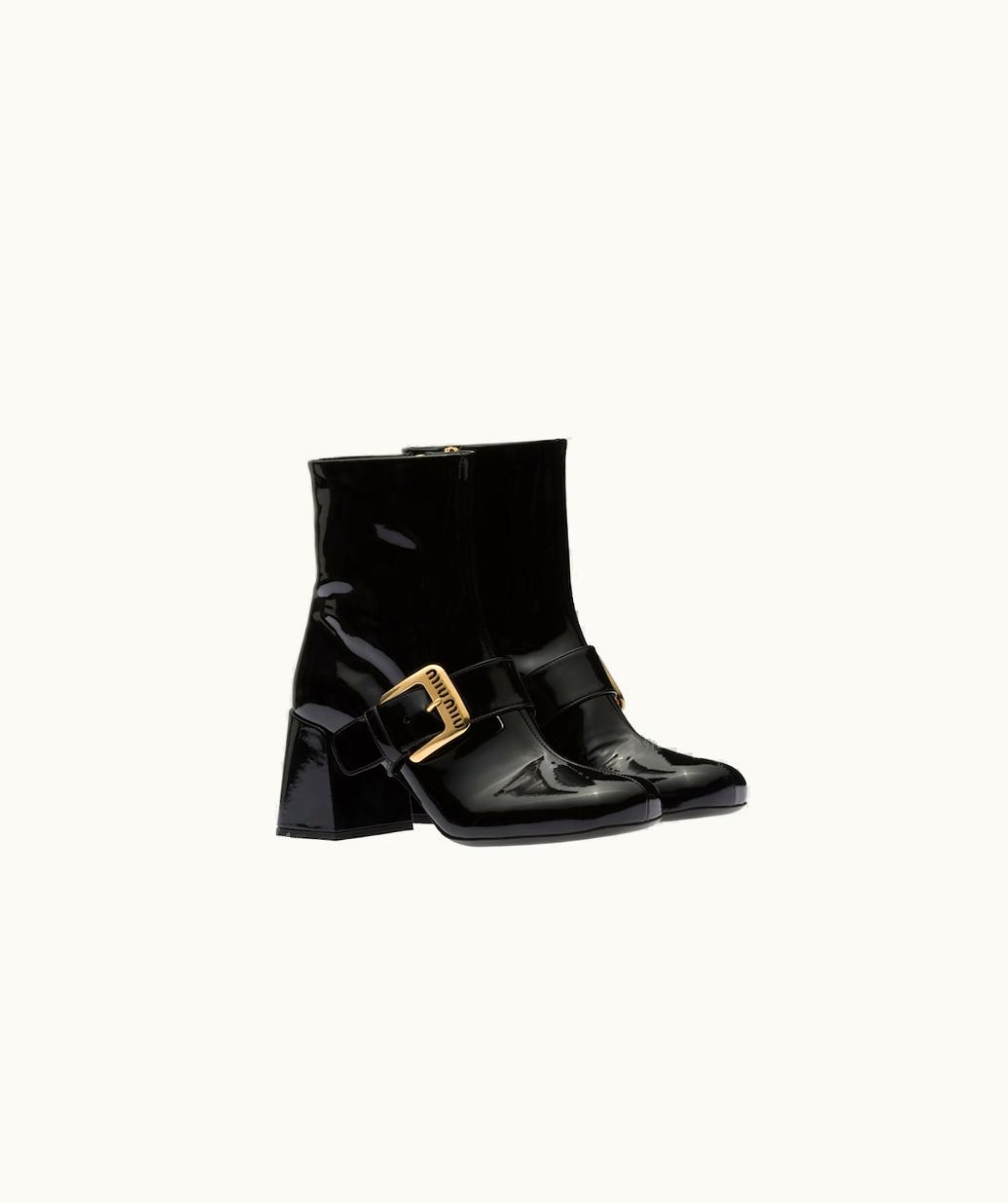 Miu Miu Miu Miu Patent Leather Booties