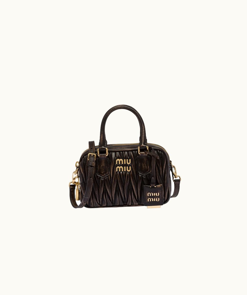Miu Miu Miu Miu Matelassé Nappa Leather Top-Handle Bag UZ0153823