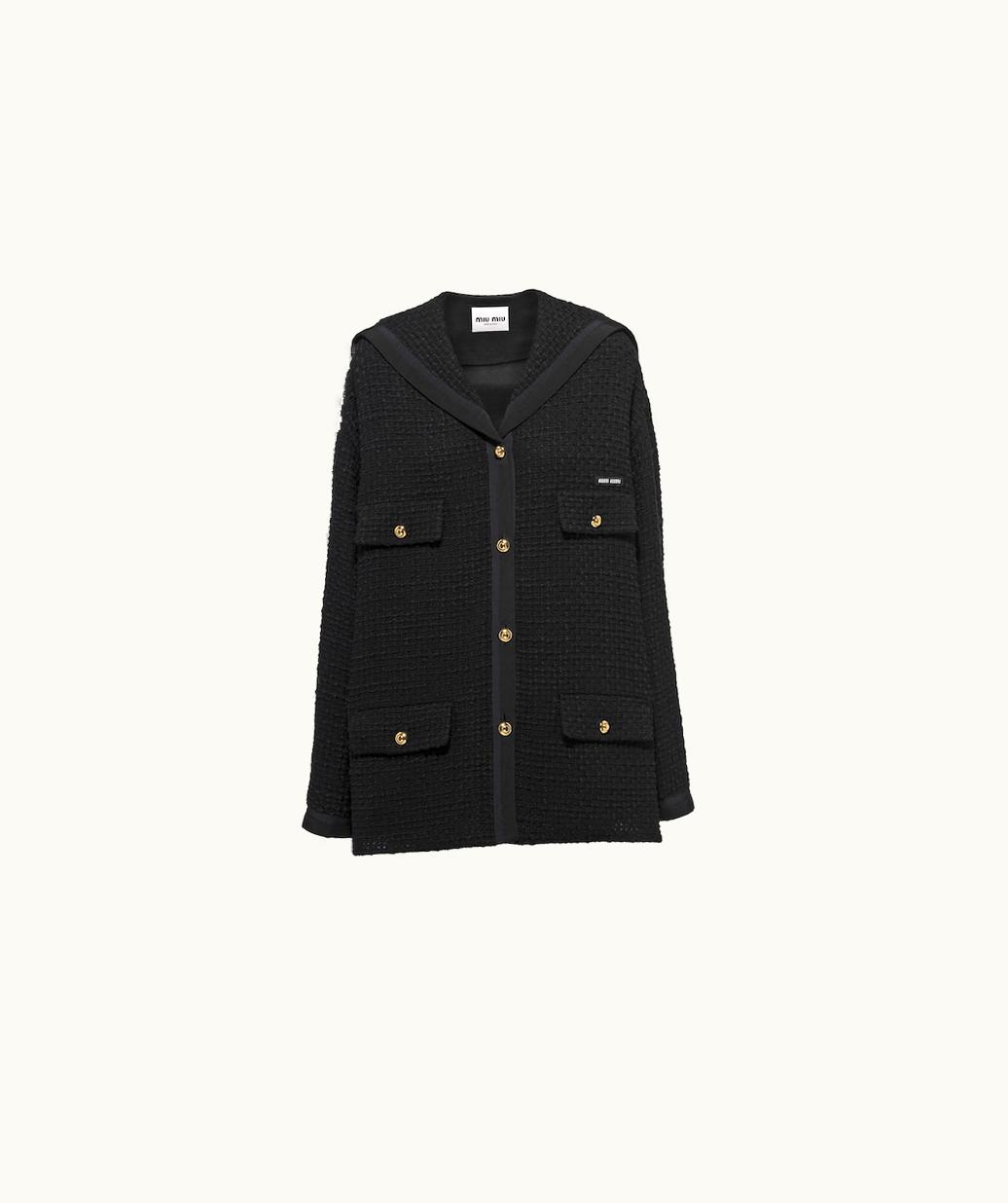 Miu Miu Miu Miu Single-Breasted Tweed Jacket UZ0153839