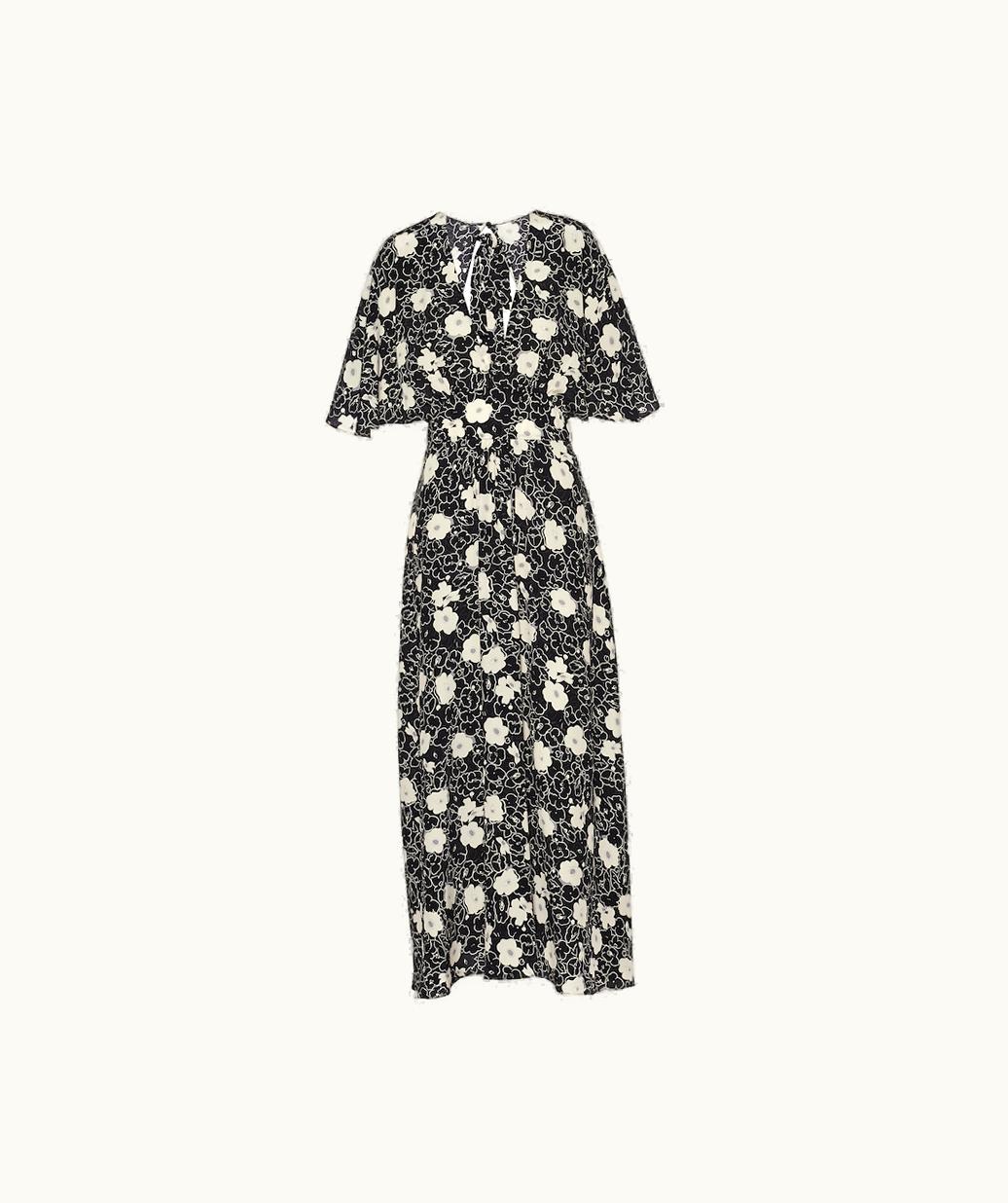 Miu Miu Miu Miu Crepe De Chine Long Dress UZ0153847