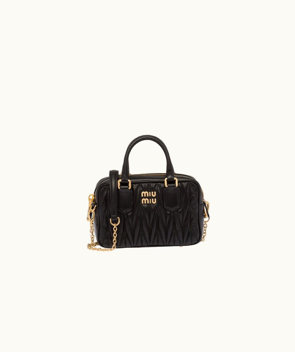 Miu Miu Miu Miu Matelassé Nappa Leather Top-Handle Mini-Bag UZ0153850