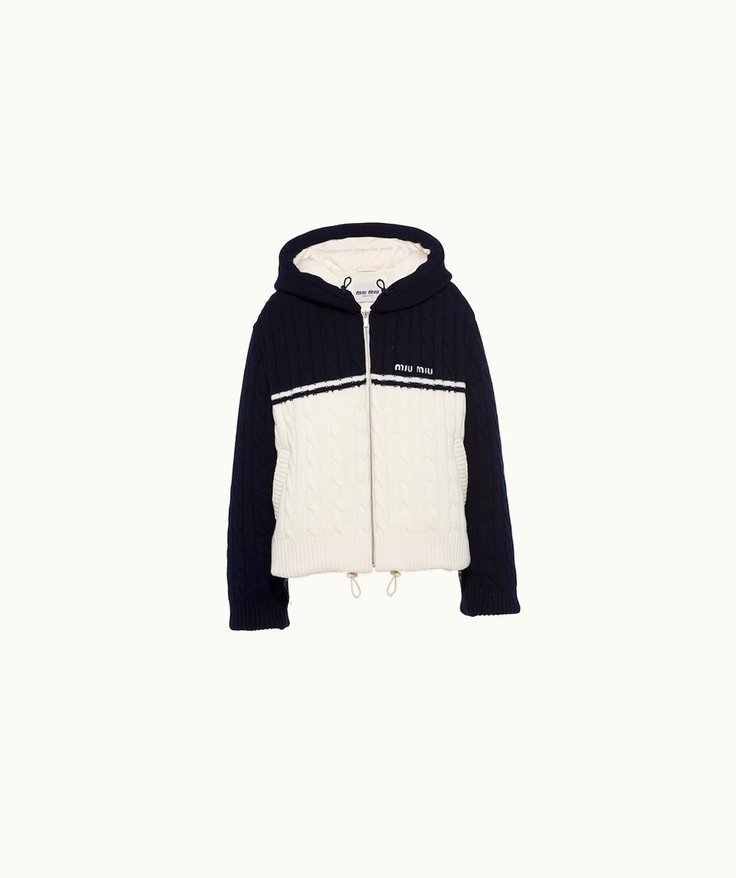 Miu Miu Miu Miu Cashmere And Wool Down Jacket UZ0153855