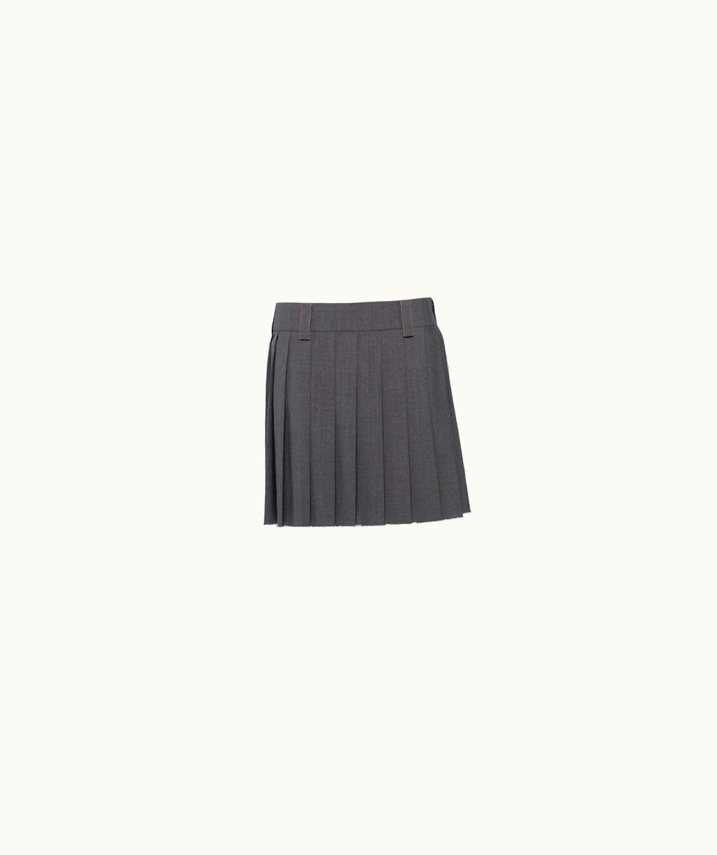 Miu Miu Miu Miu Light Wool Miniskirt