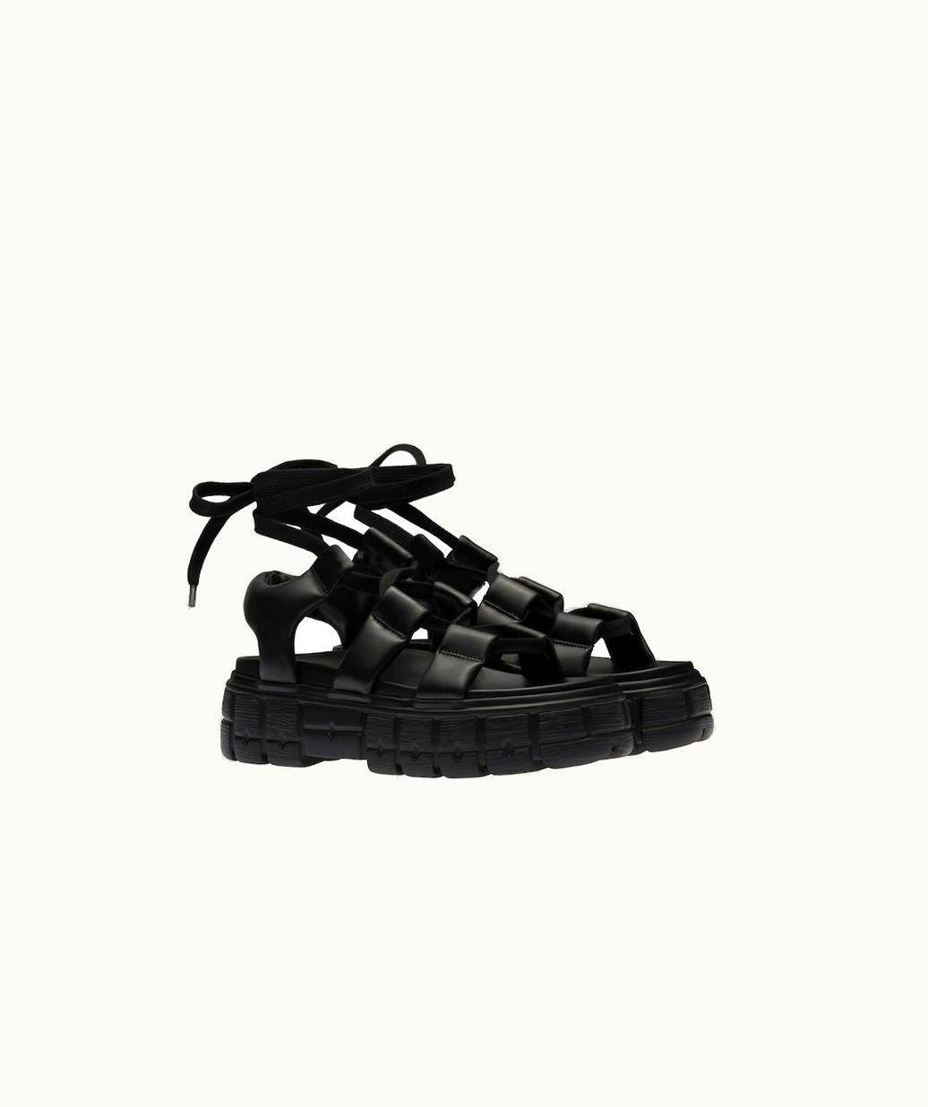 Miu Miu Miu Miu Sporty Nappa Leather Sandals UZ0153872