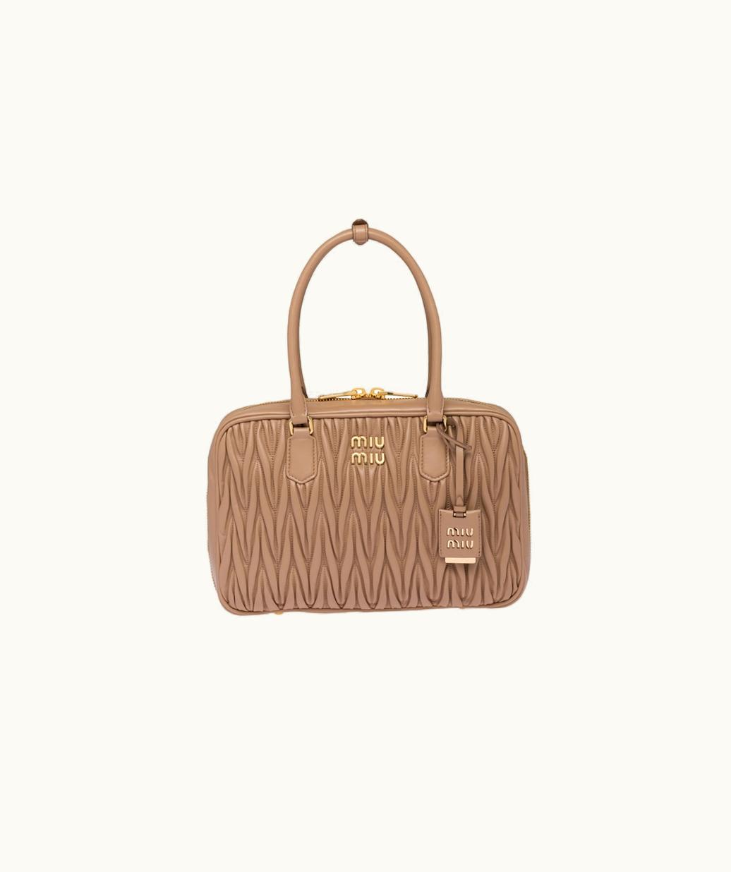 Miu Miu Miu Miu Matelassé Nappa Leather Top-Handle Bag UZ0153875