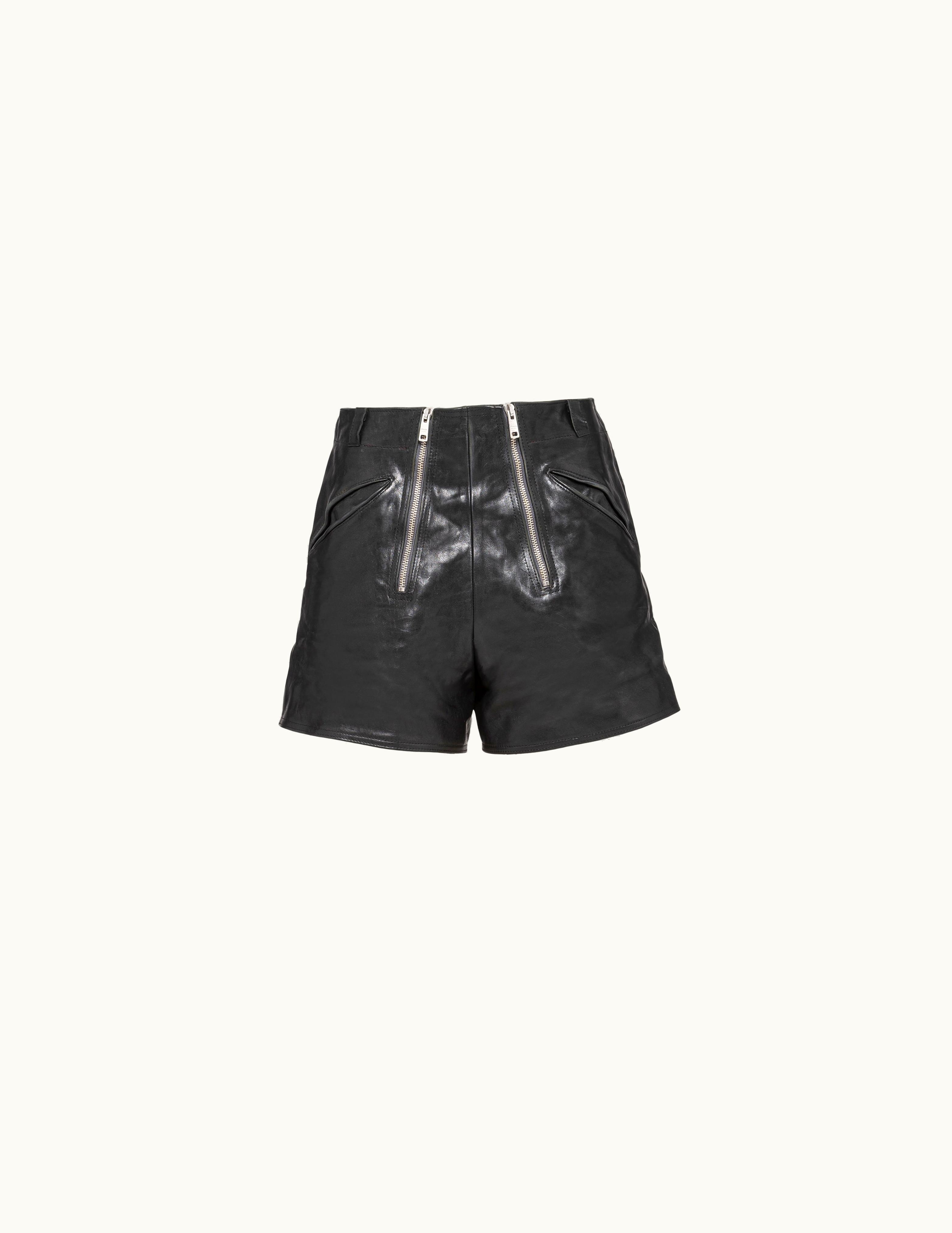 Prada Prada Leather Shorts