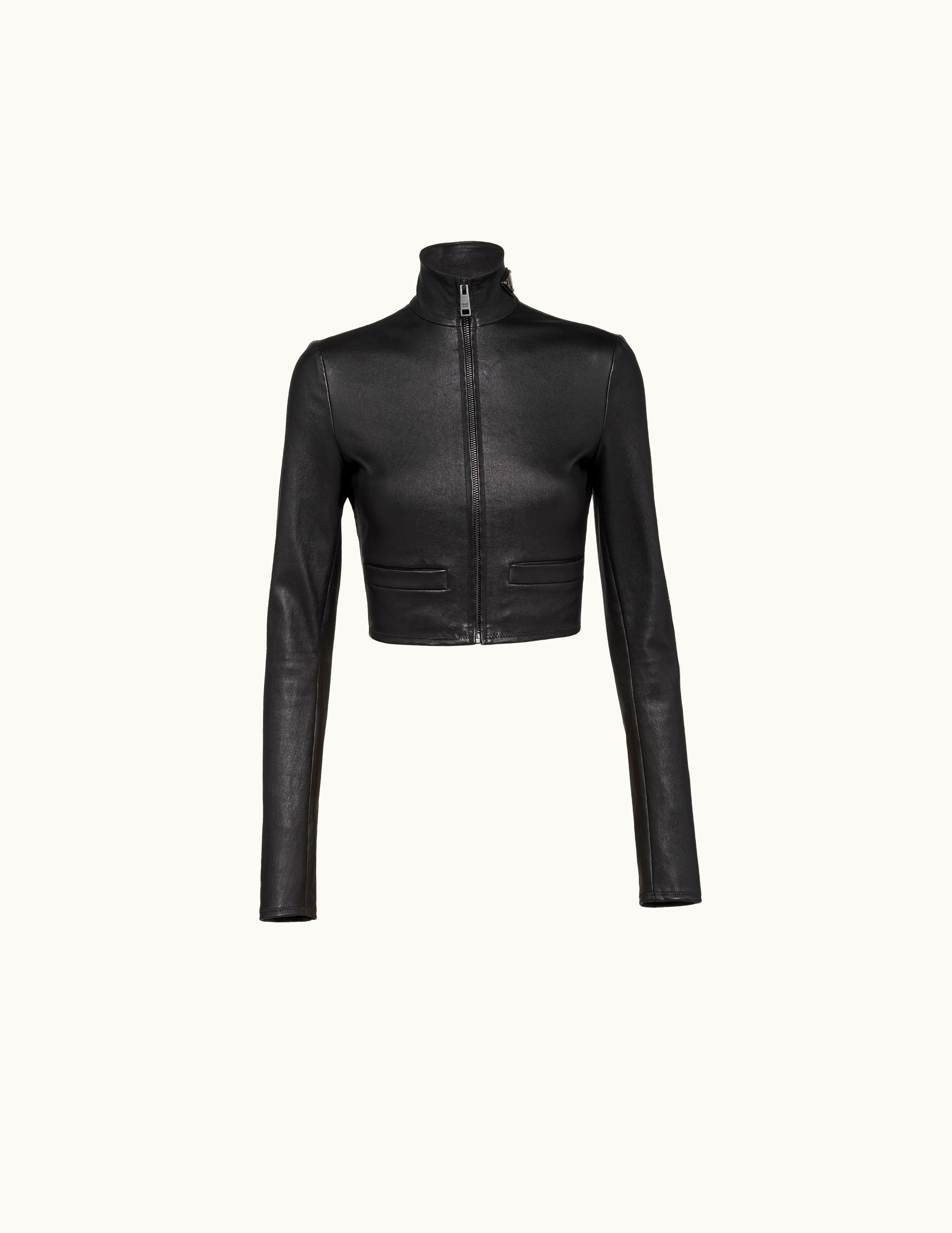 Prada Prada Stretch Nappa Leather Jacket