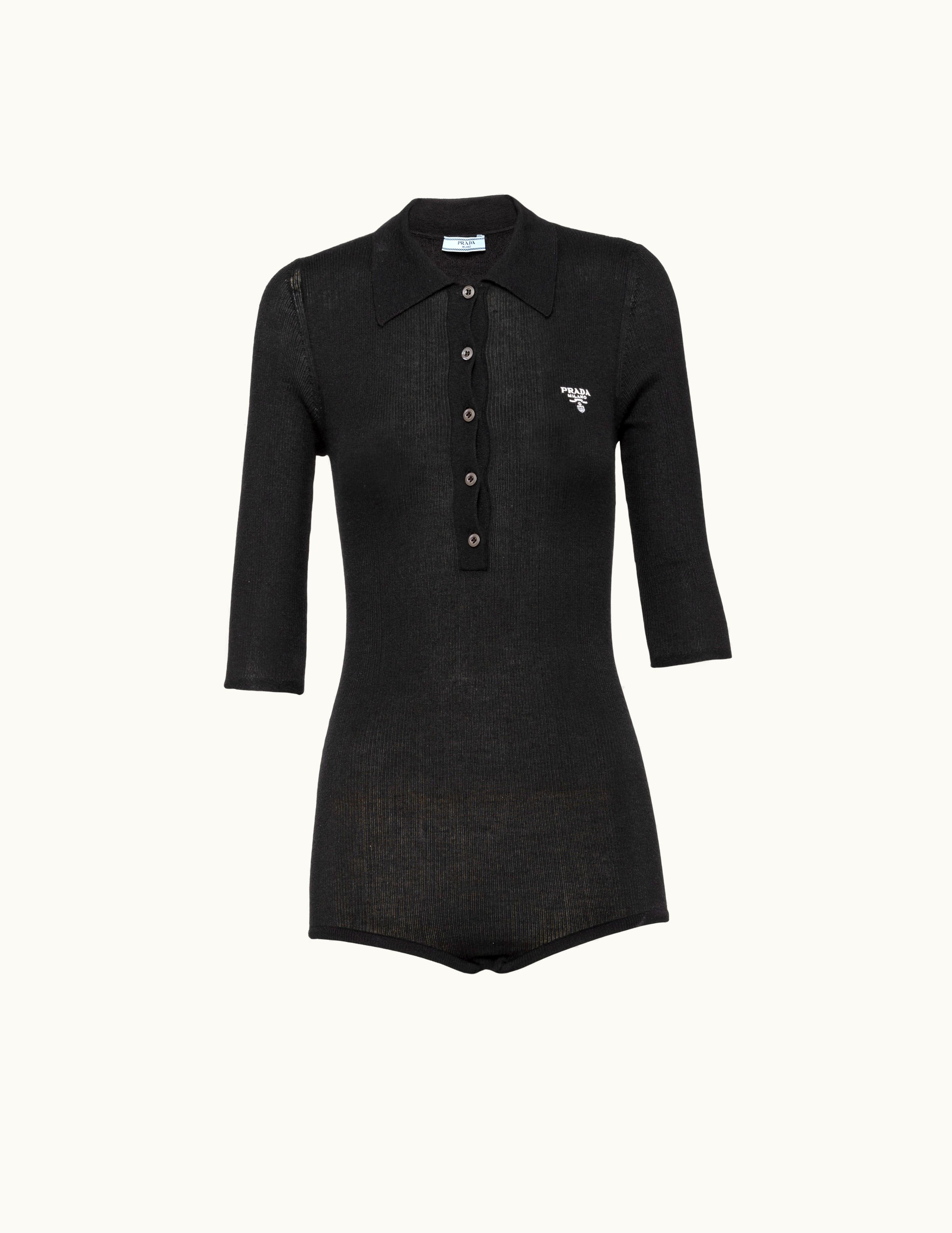 Prada Prada Cashmere And Silk Bodysuit