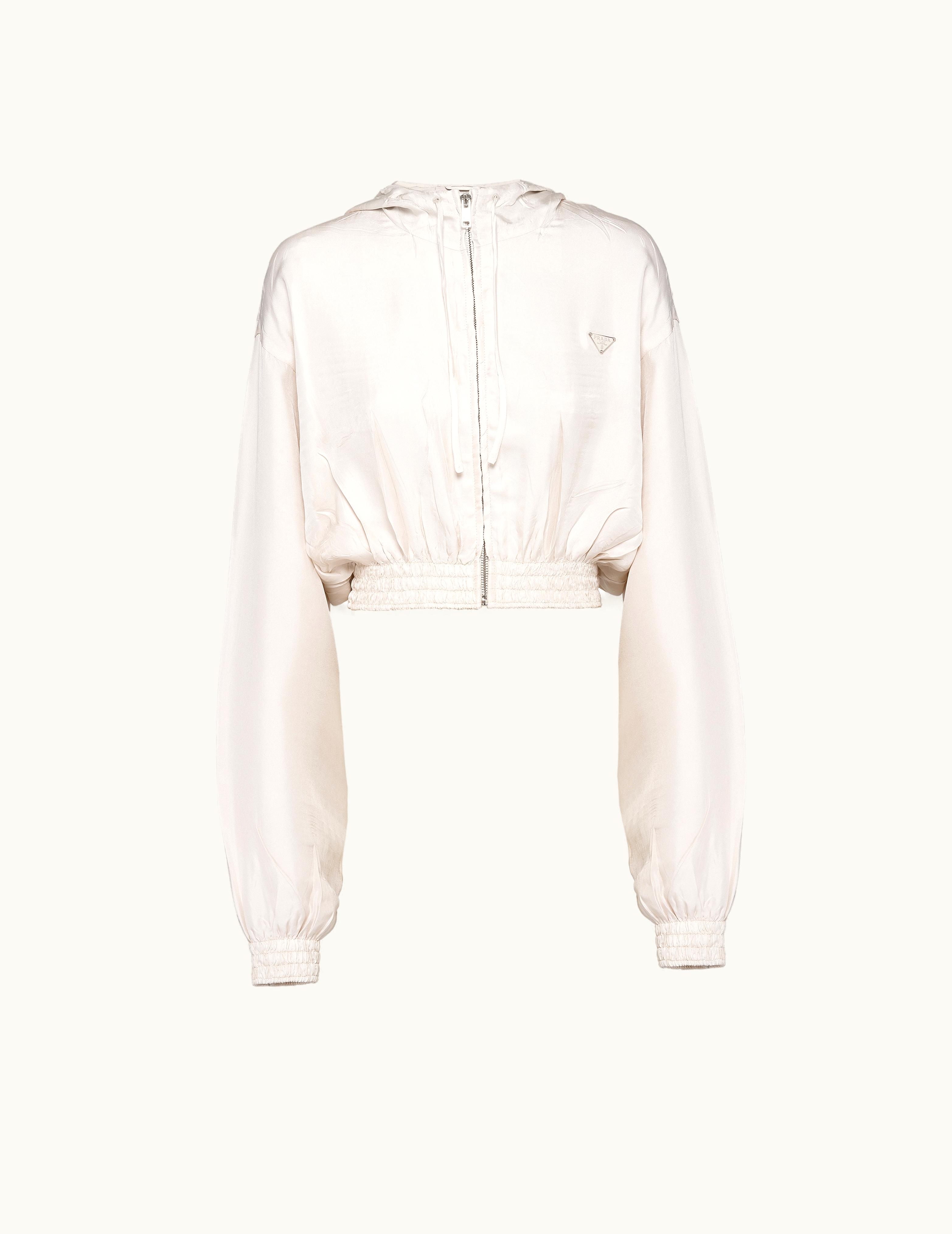 Prada Prada Silk Twill Blouson Jacket