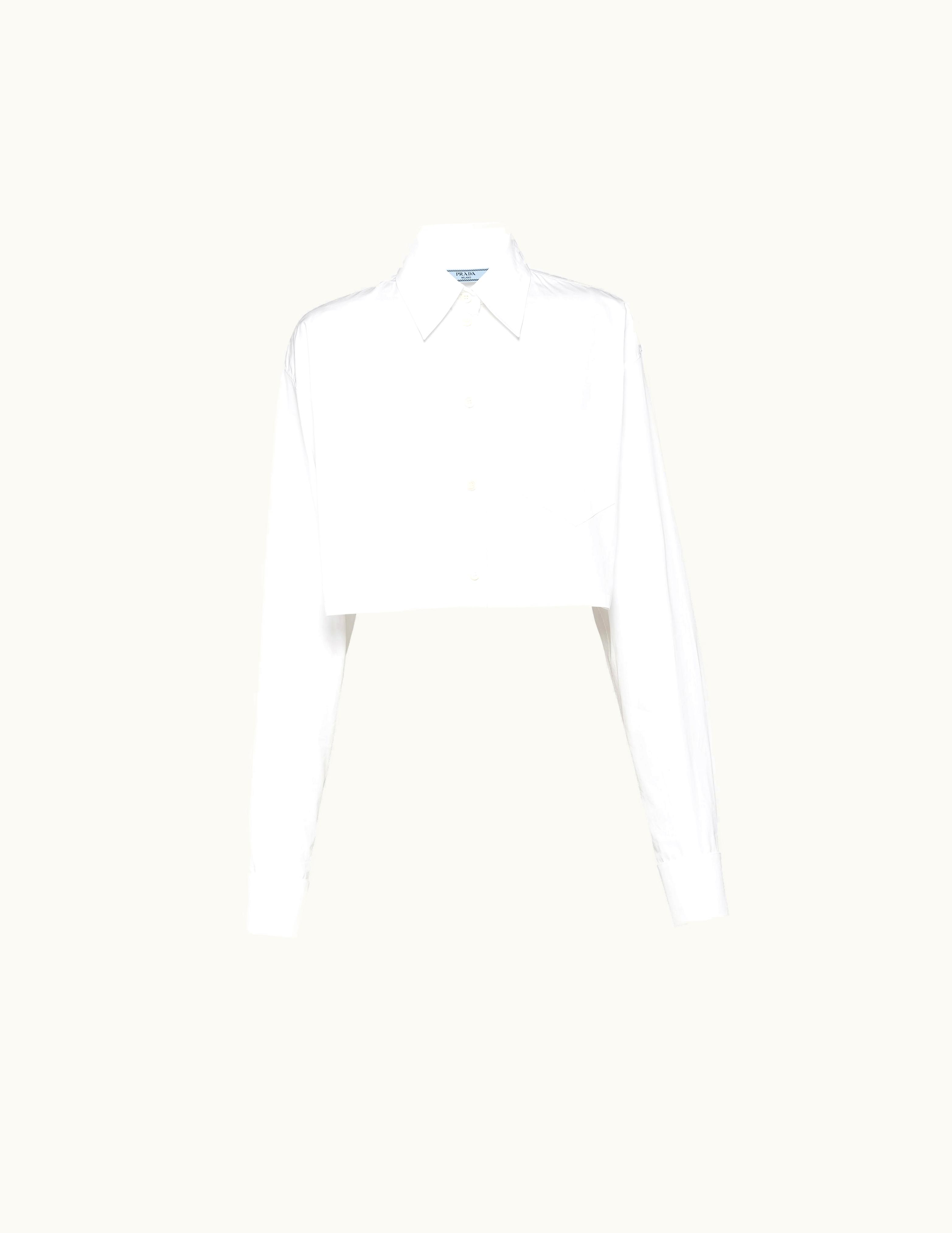 Prada Prada Poplin Cropped Shirt UZ0155190