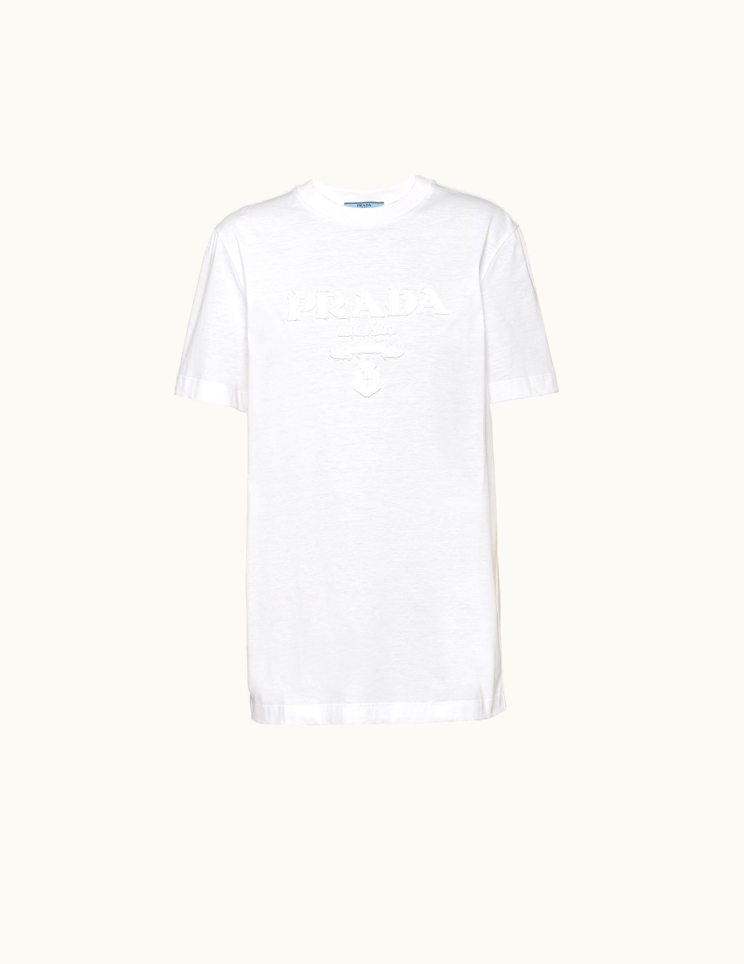 Prada Prada Embroidered Jersey T-Shirt UZ0155218