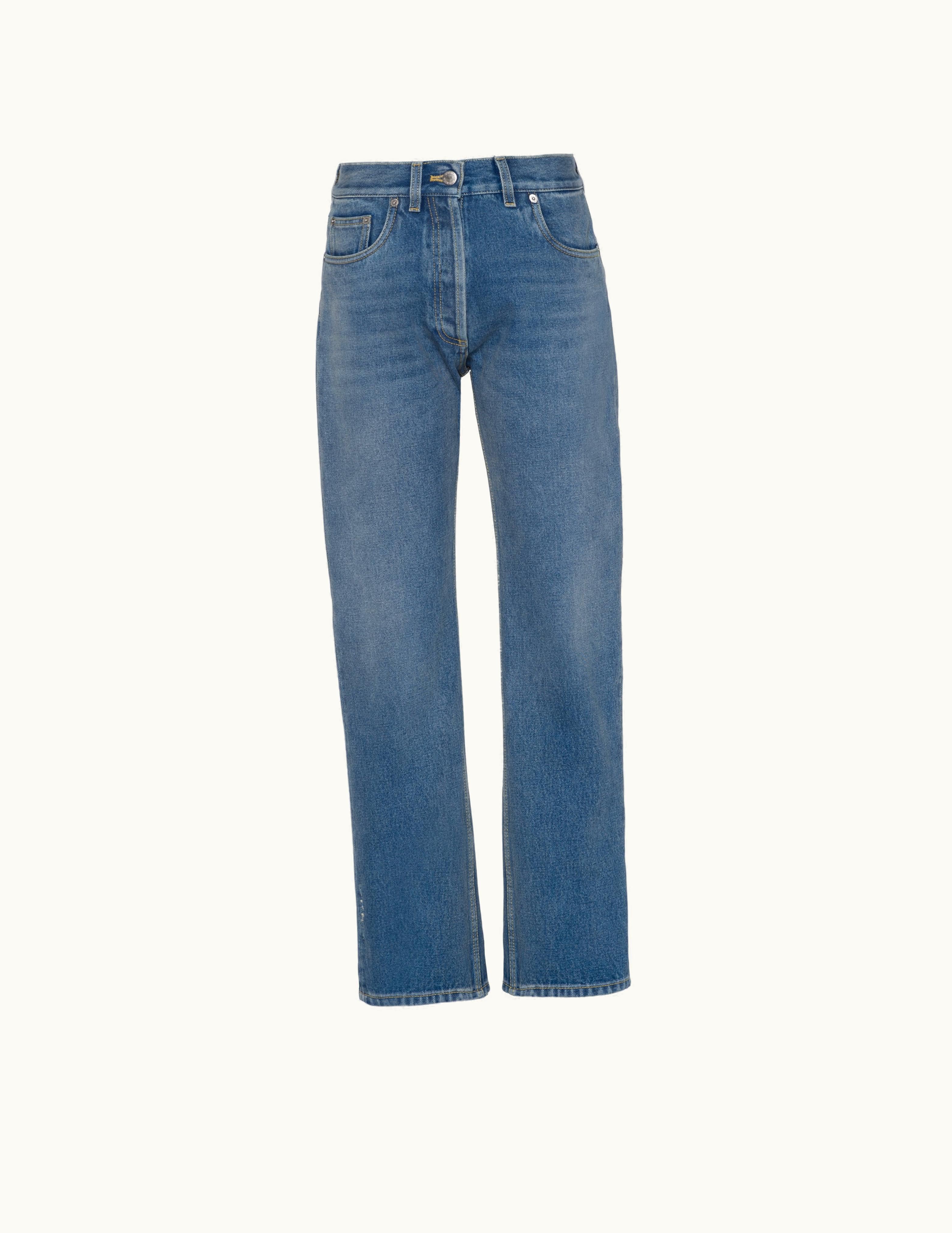Prada Prada Organic Denim Five-Pocket Trousers UZ0155220
