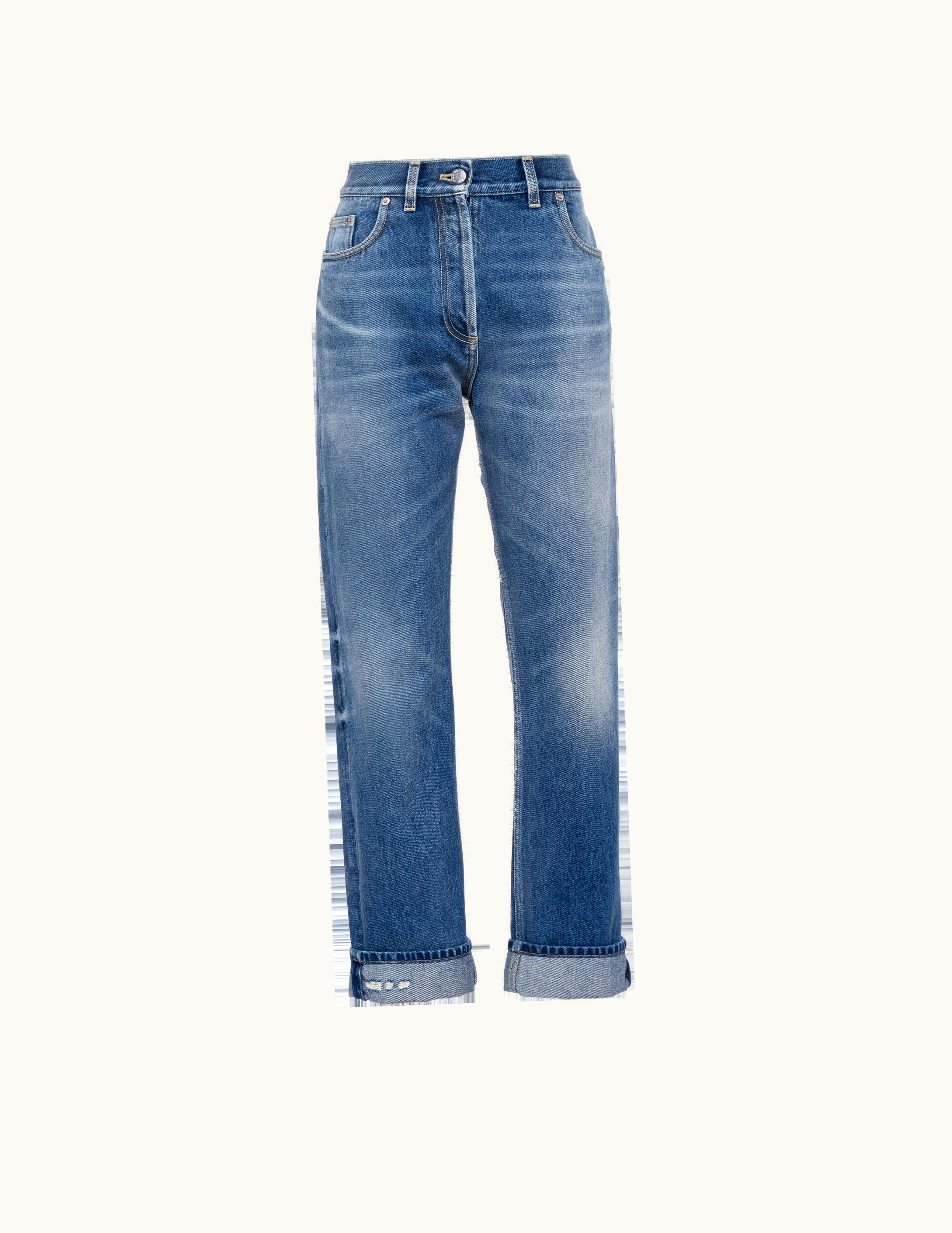 Prada Prada Organic Denim Five-Pocket Trousers UZ0155224