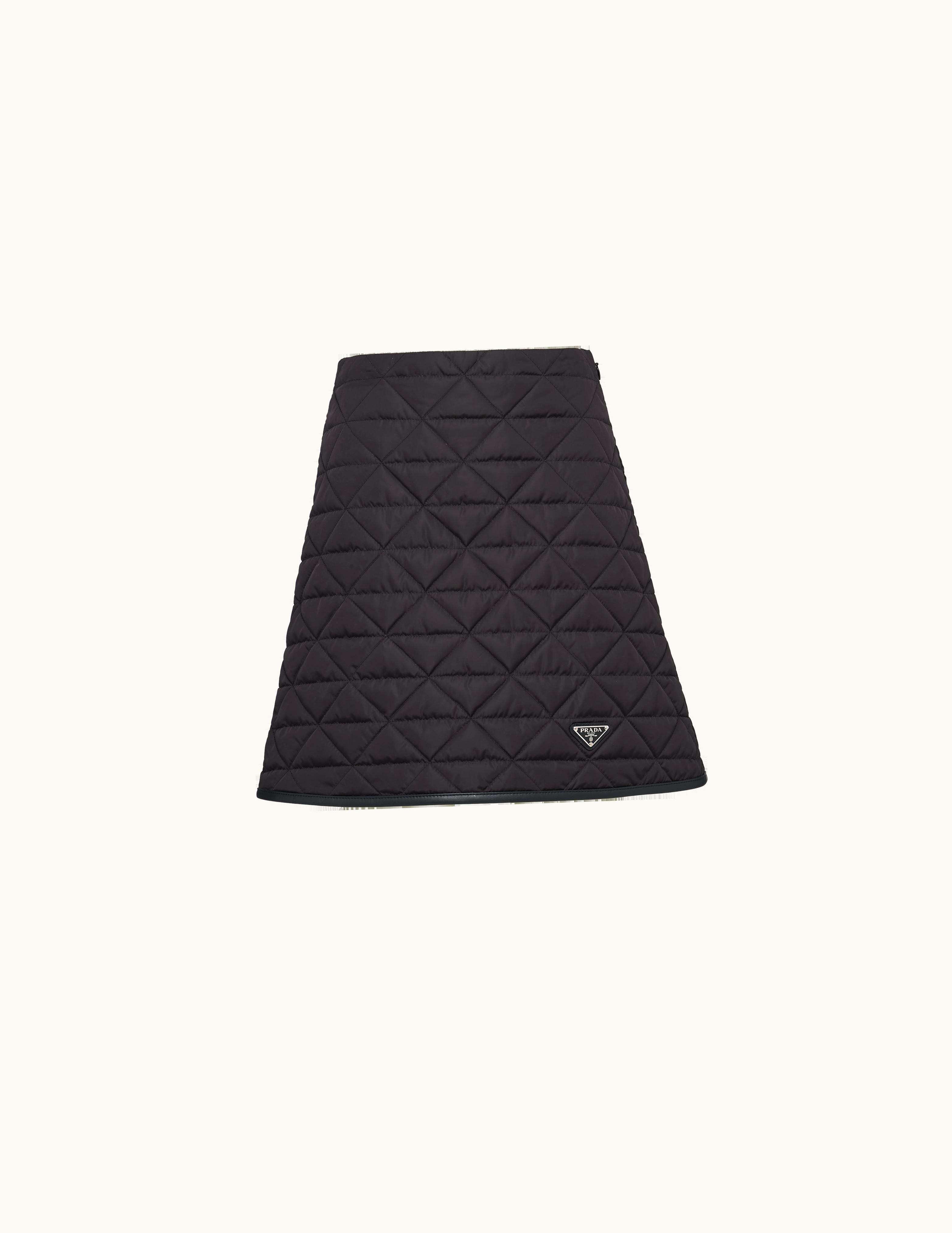 Prada Prada Re-Nylon Quilted Miniskirt