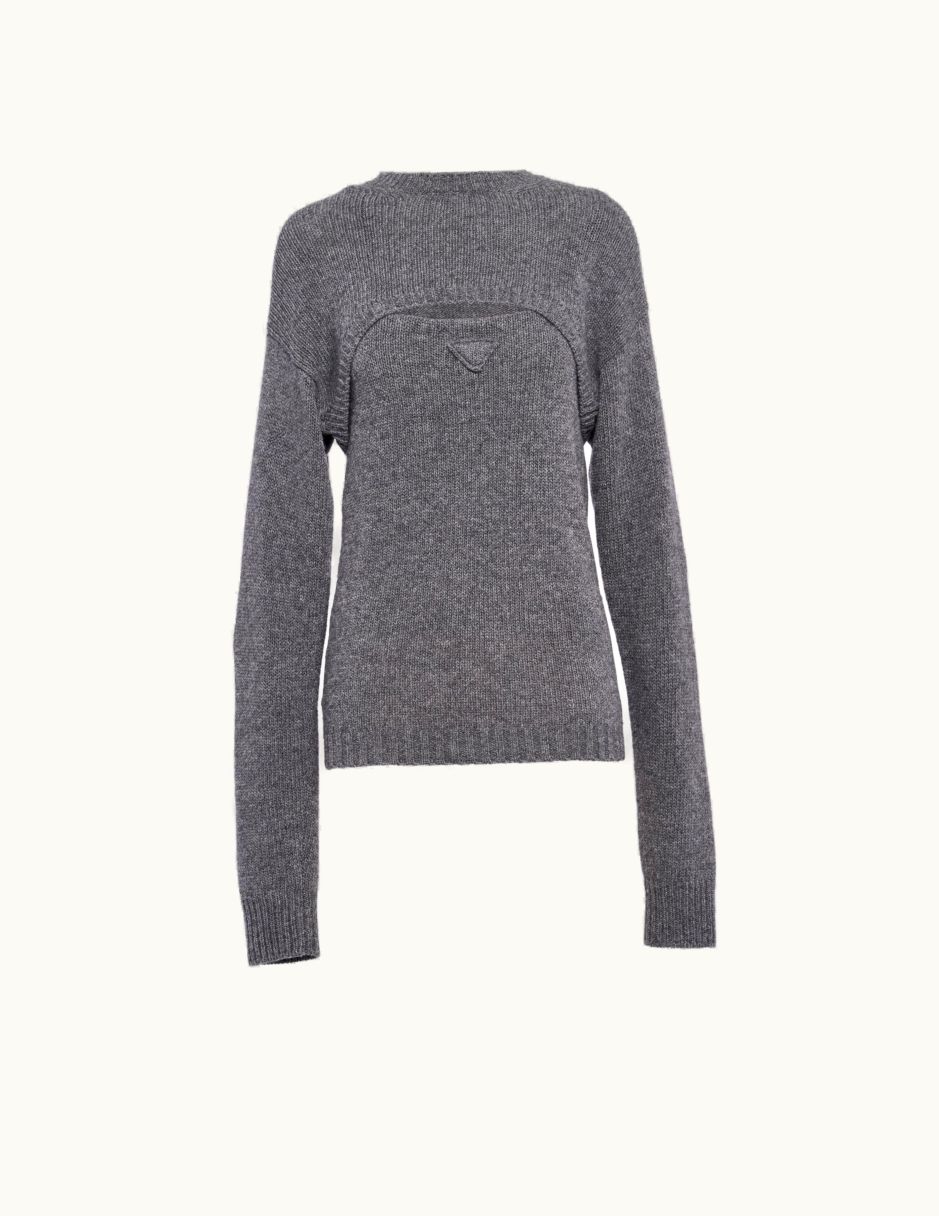 Prada Prada Cashmere And Wool Sweater With Top