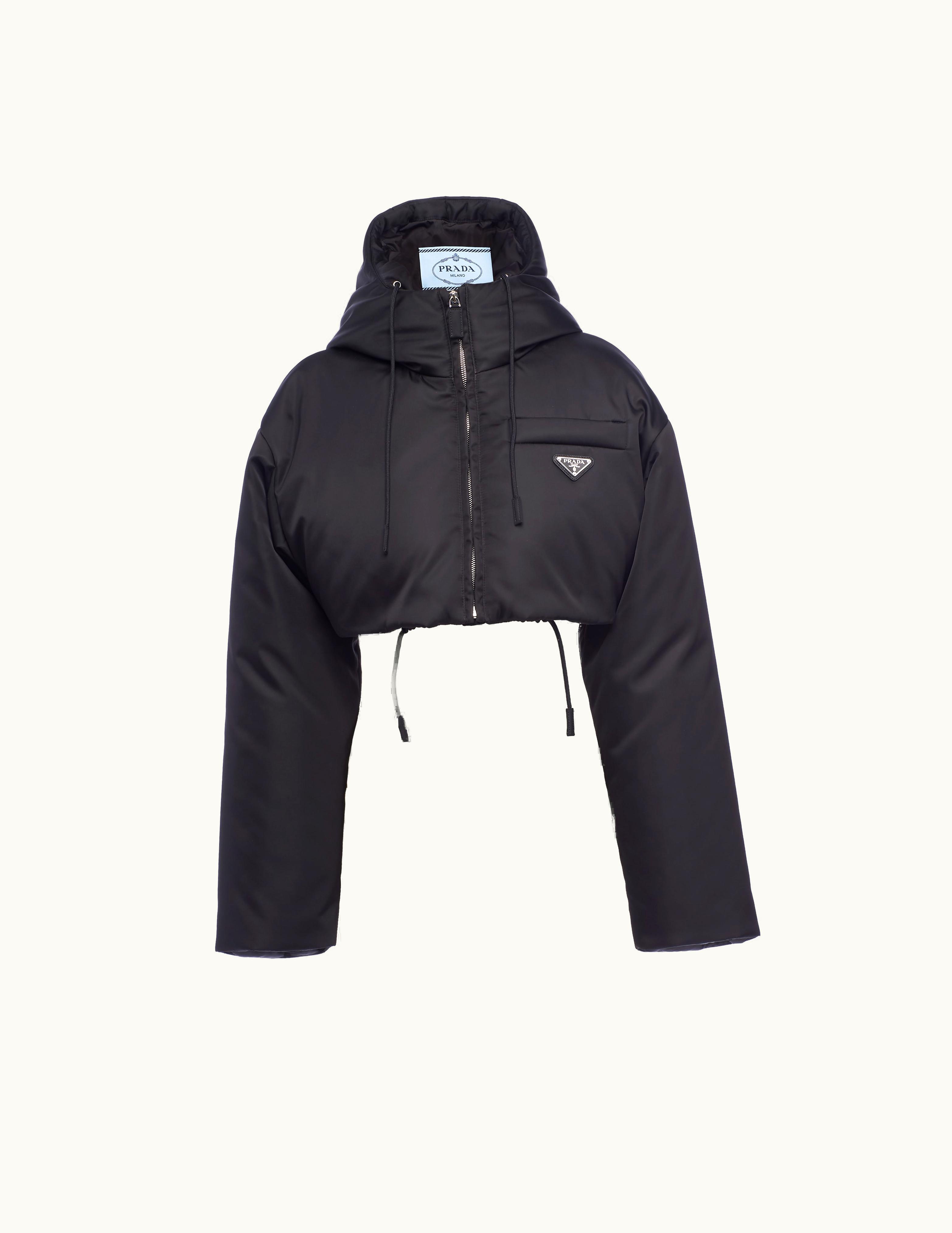 Prada Prada Re-Nylon Cropped Hooded Down Jacket UZ0155302