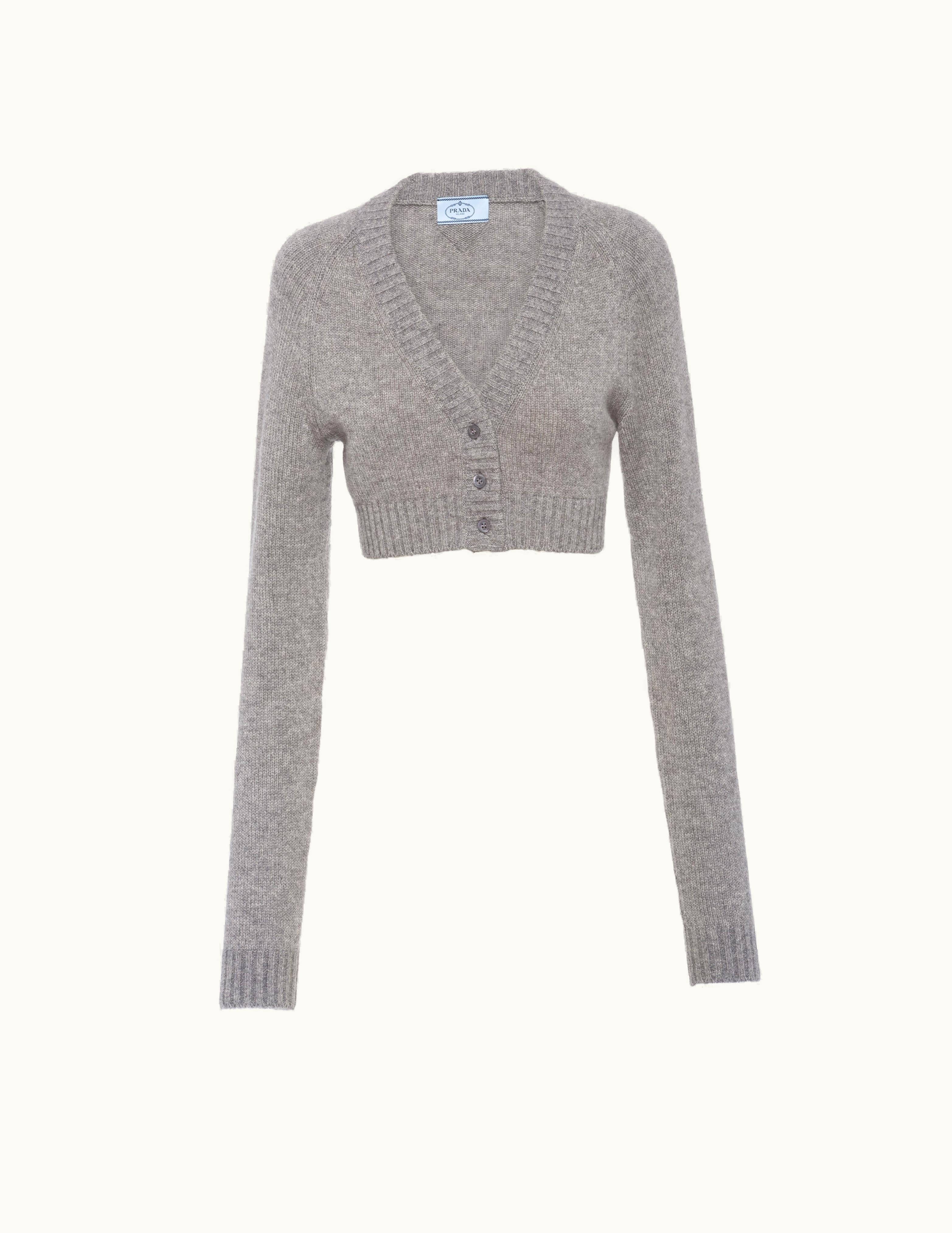 Prada Prada Cropped Cashmere Cardigan
