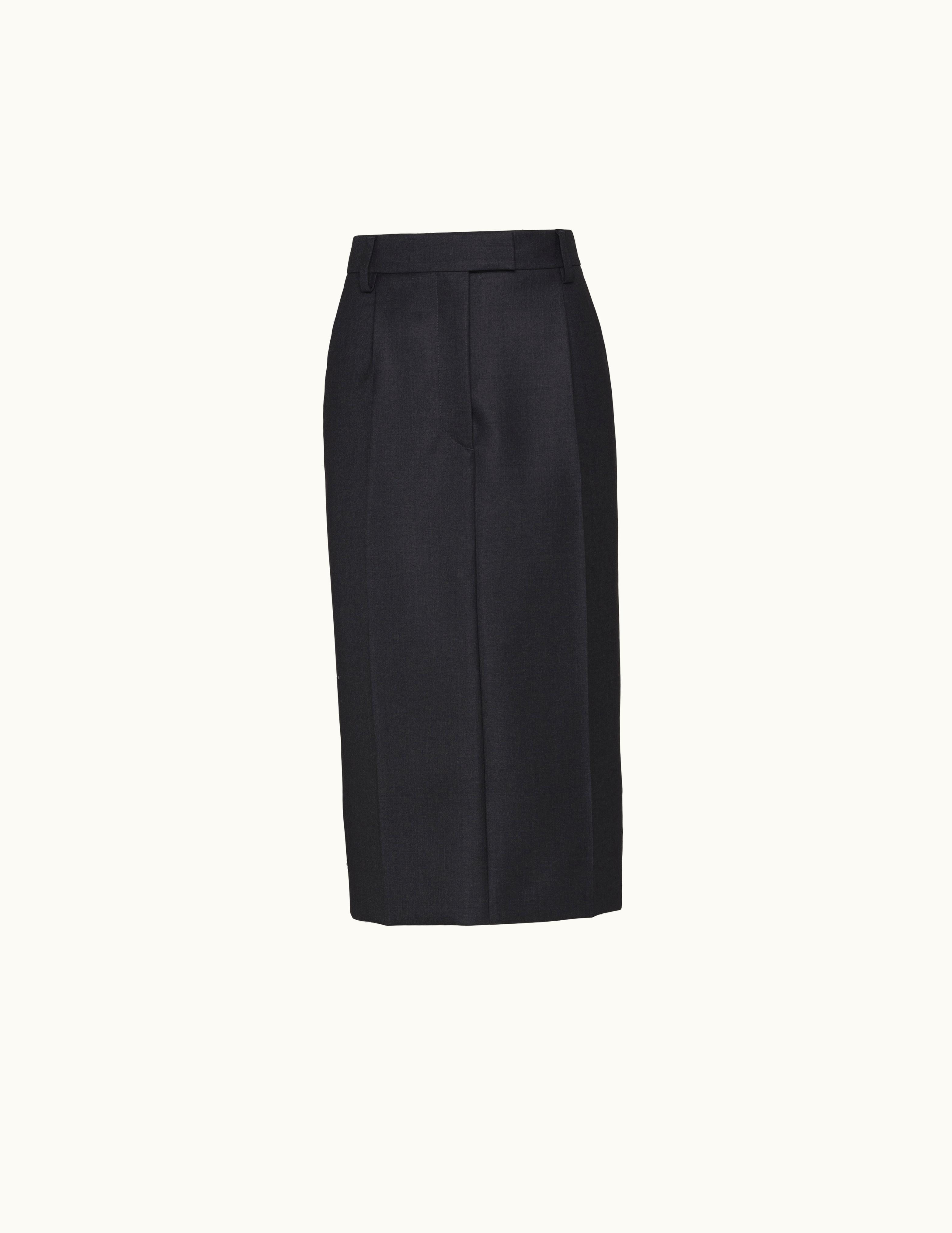 Prada Prada Wool Gabardine Skirt