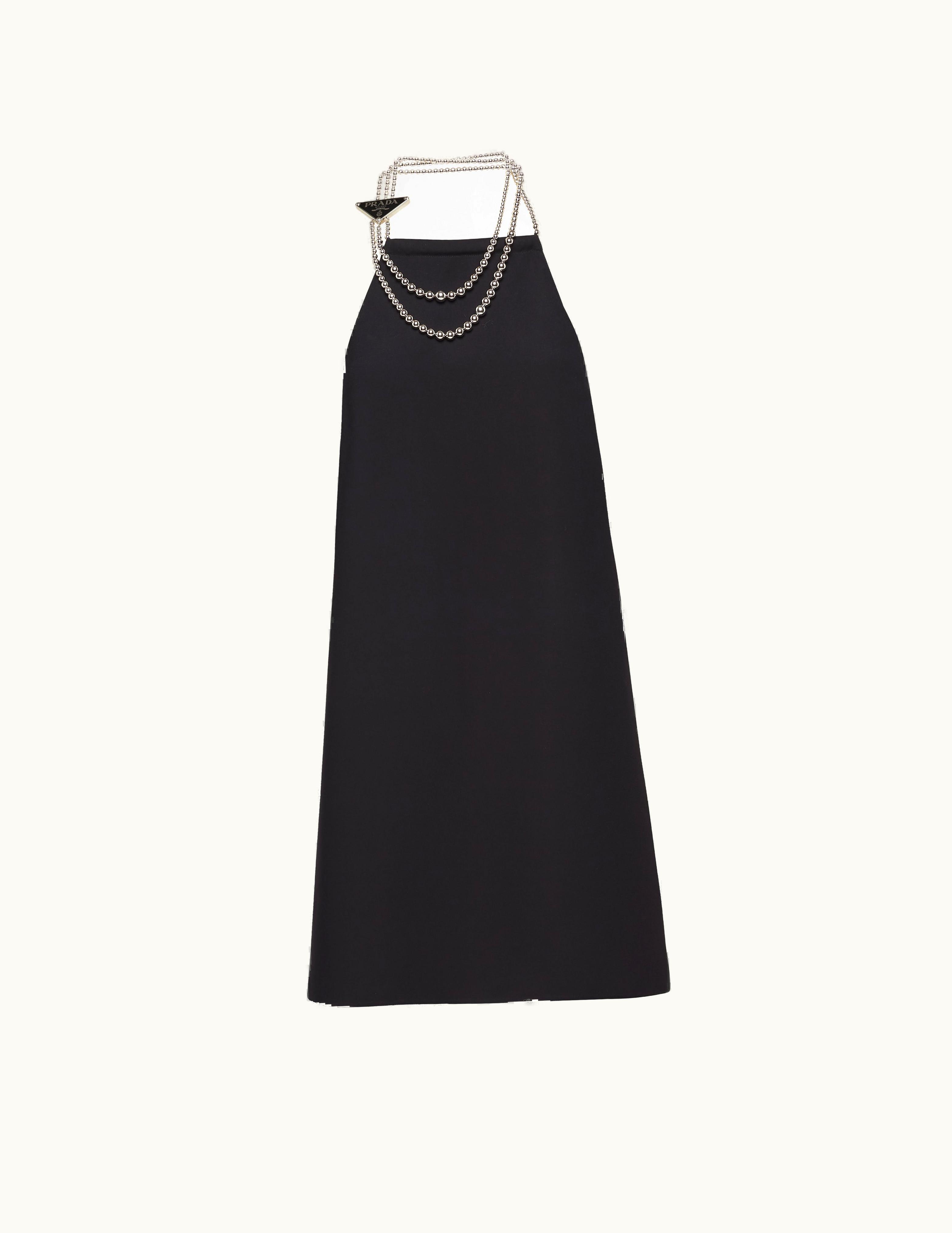 Prada Prada Cady Mini-Dress With Necklace