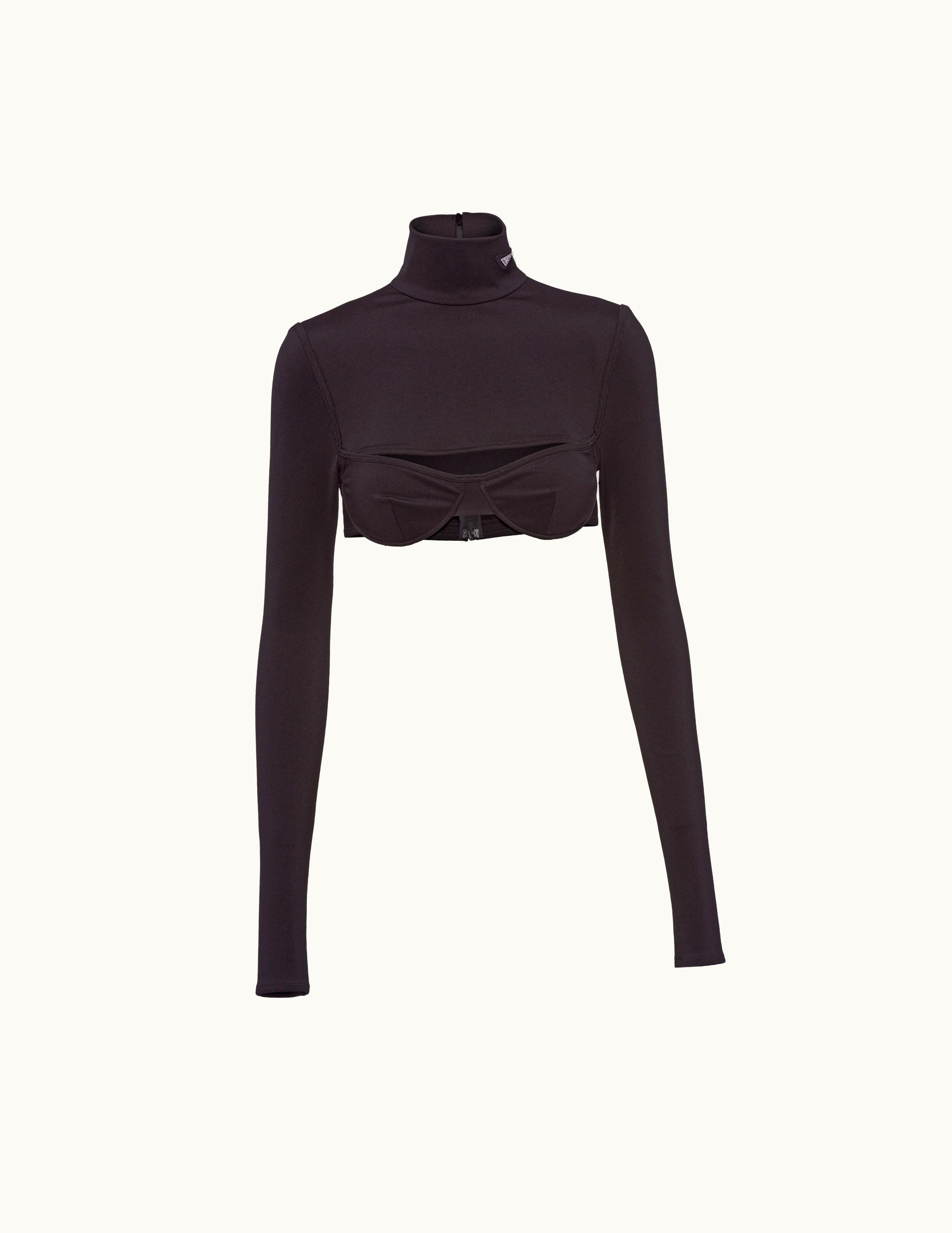 Prada Prada Stretch Jersey Top UZ0155354