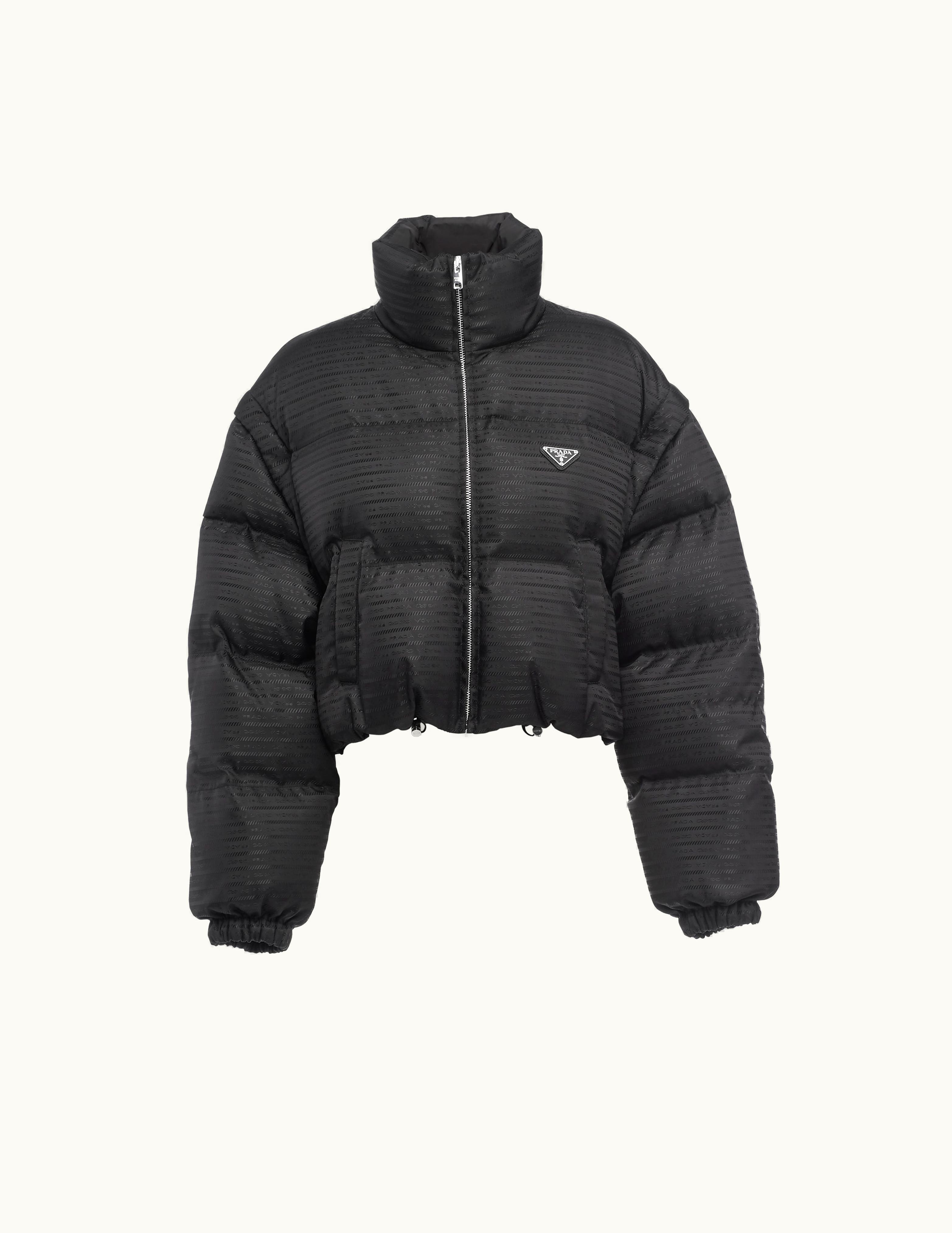 Prada Prada Re-Nylon Cropped Hooded Down Jacket UZ0155359