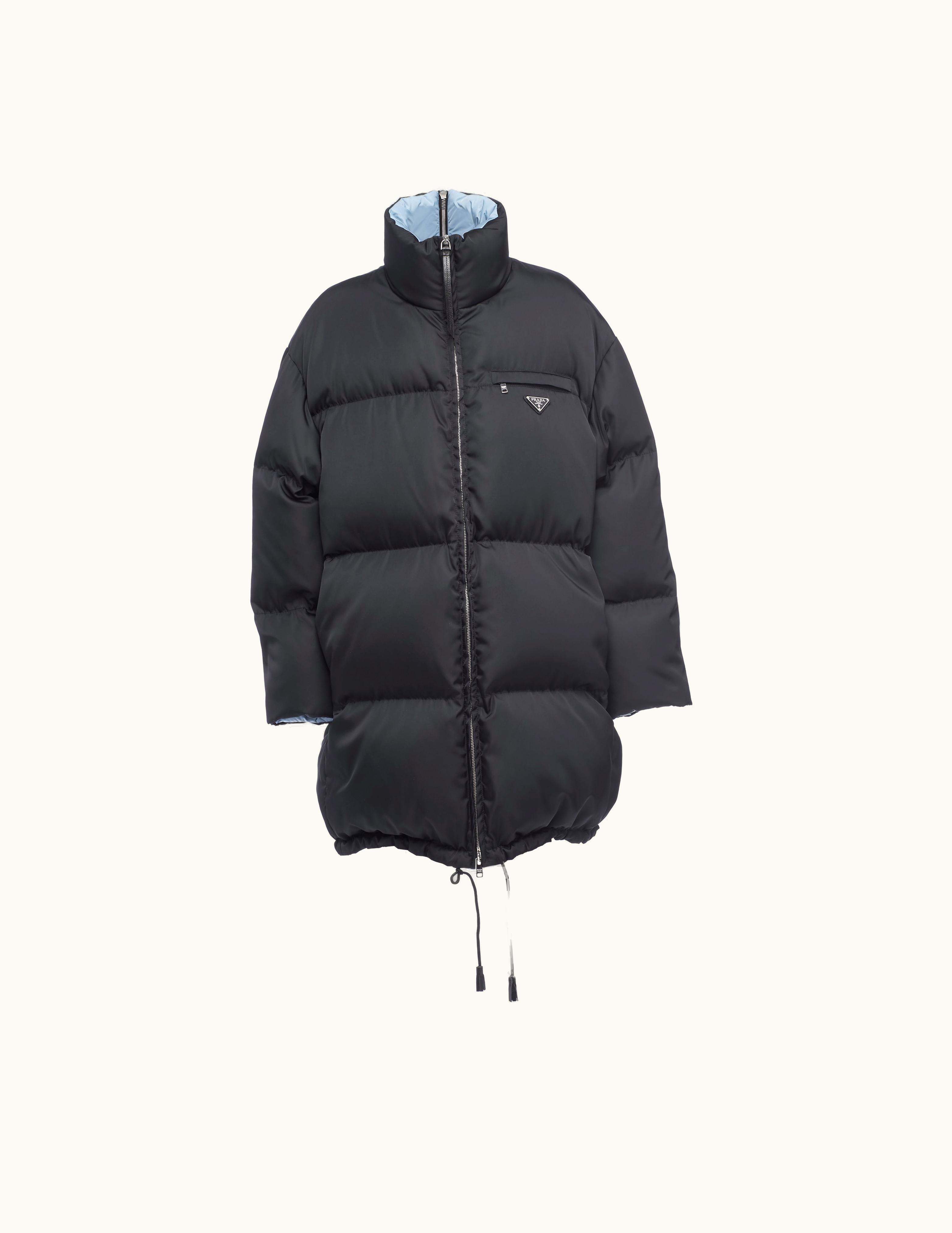 Prada Prada Re-Nylon Gabardine Hooded Down Coat