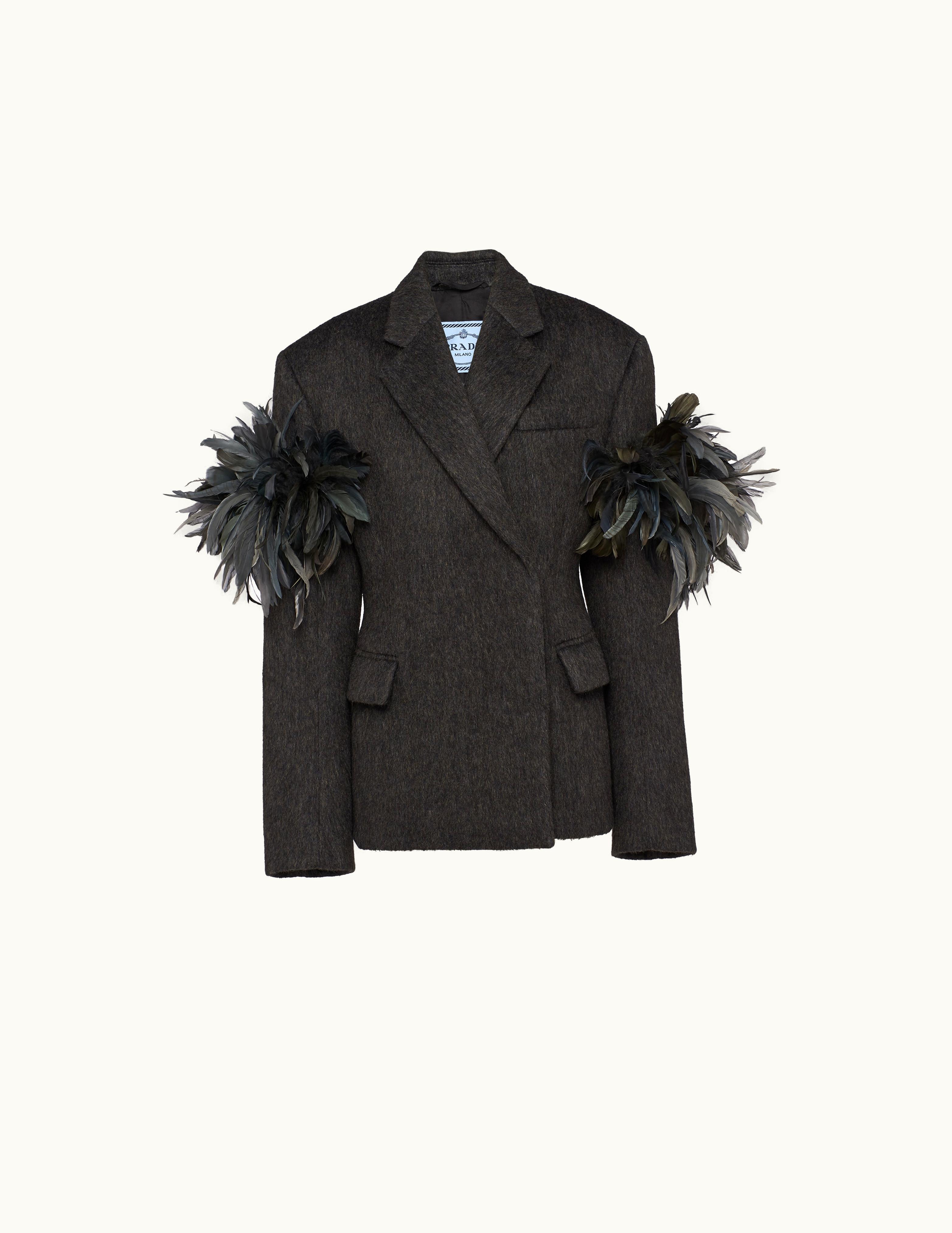 Prada Prada Double-Breasted Cloth Jacket