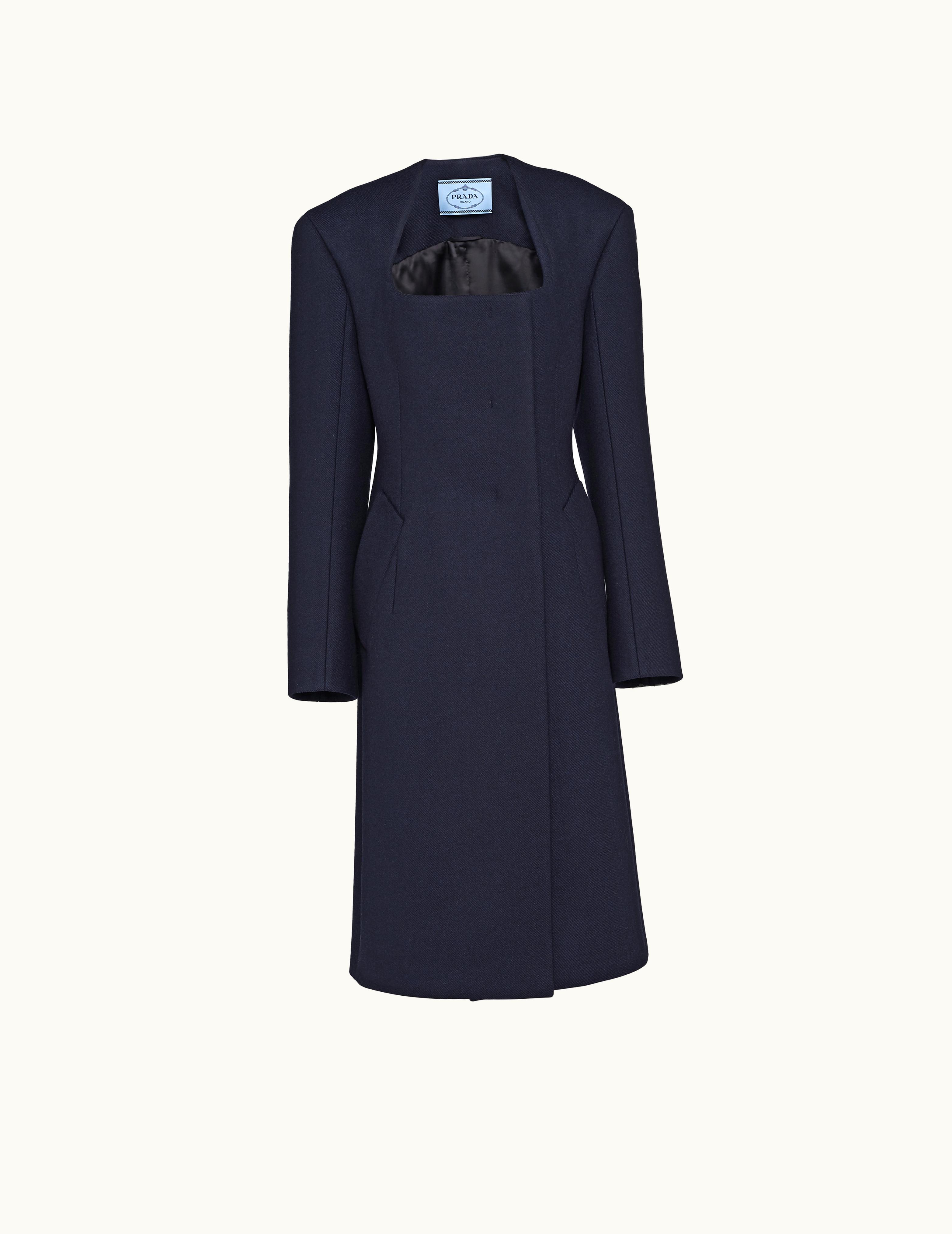Prada Prada Double-Breasted Cloth Coat UZ0155475