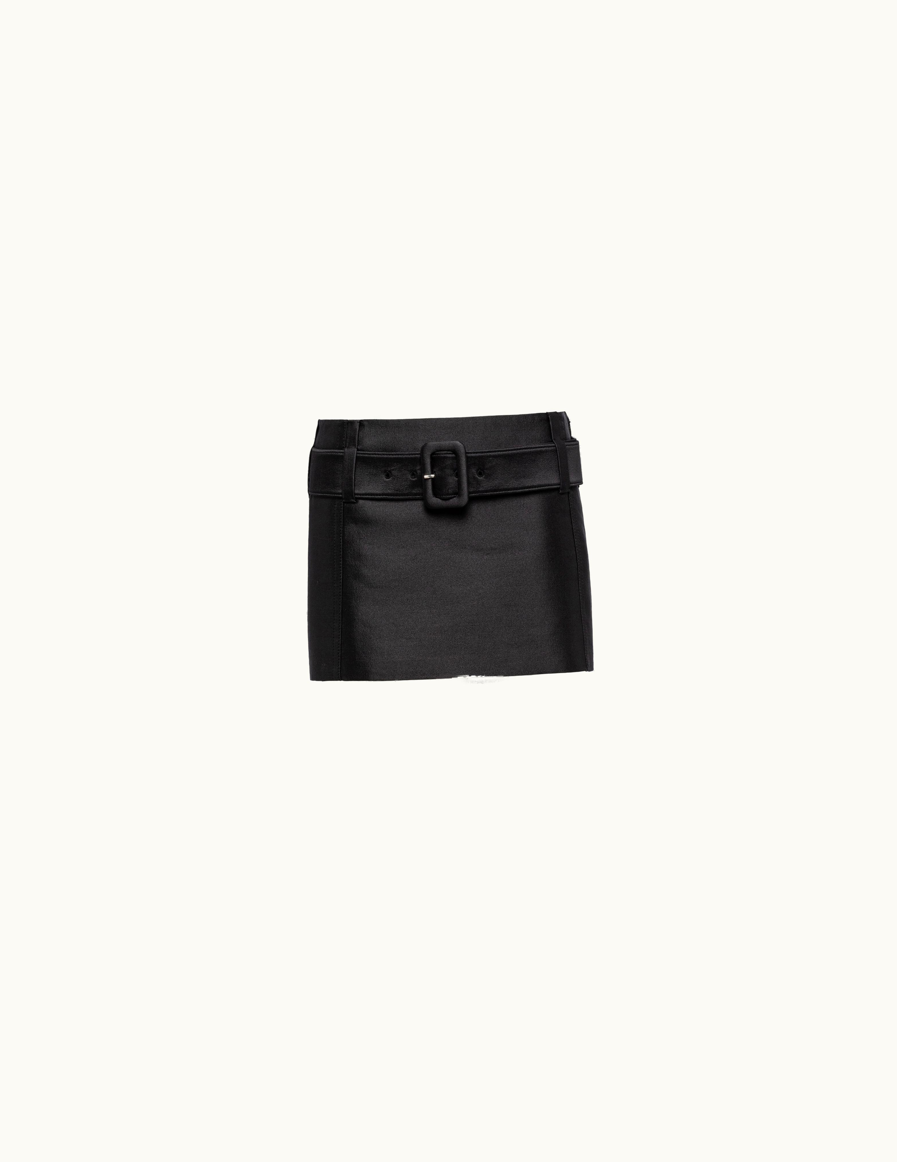 Prada Prada Silk And Wool Miniskirt UZ0155514