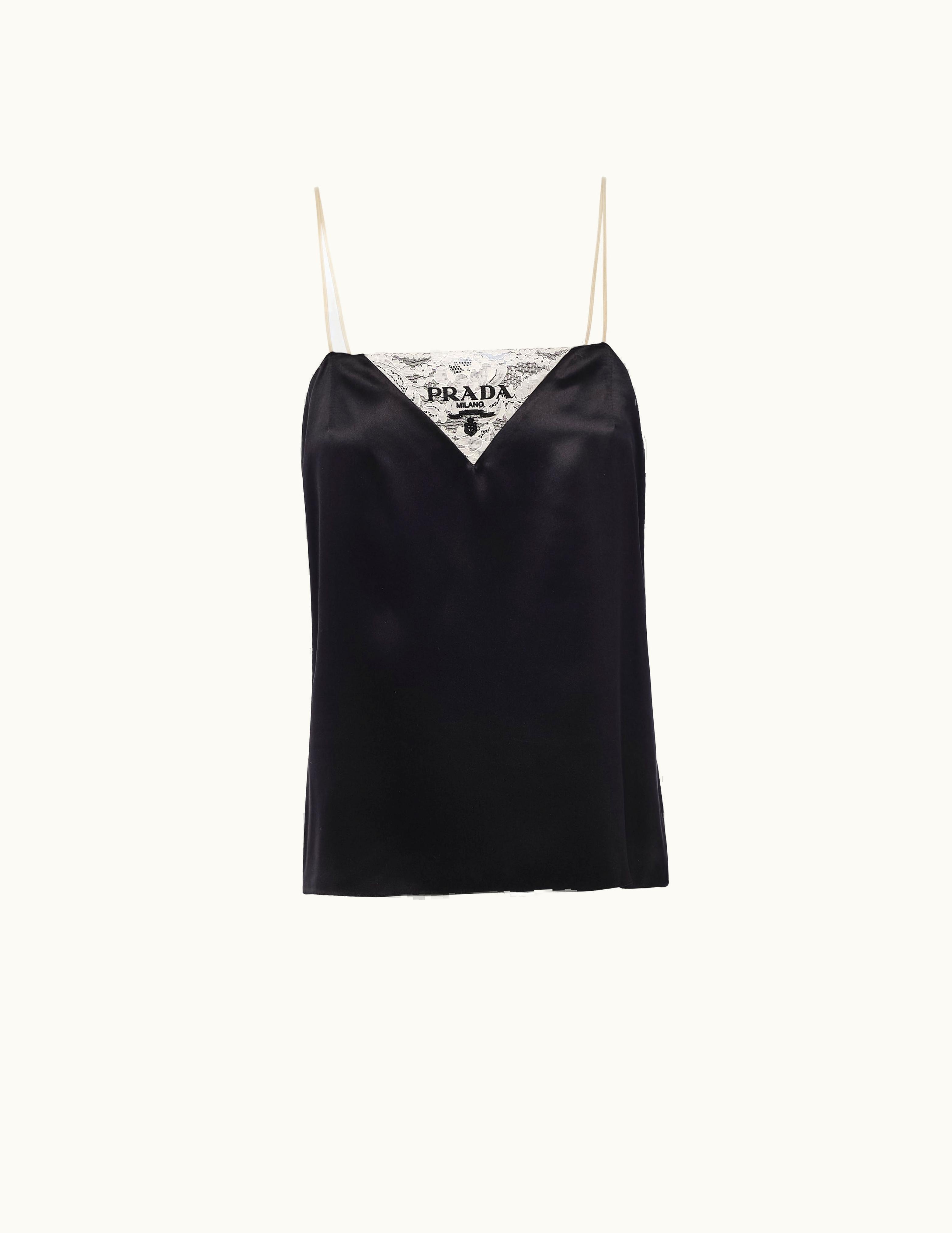 Prada Prada Satin Crepe Top UZ0155516