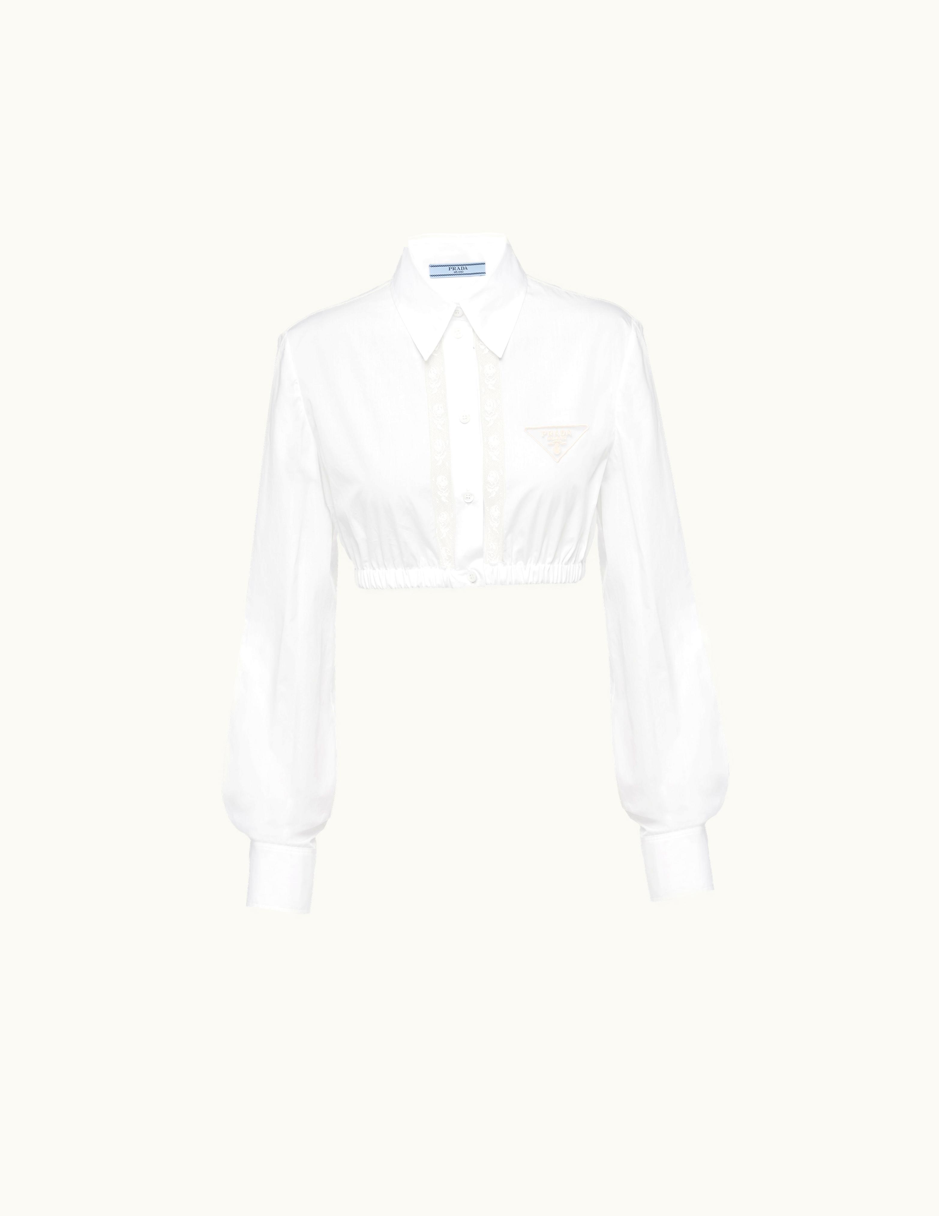 Prada Prada Embroidered Poplin Shirt UZ0155548