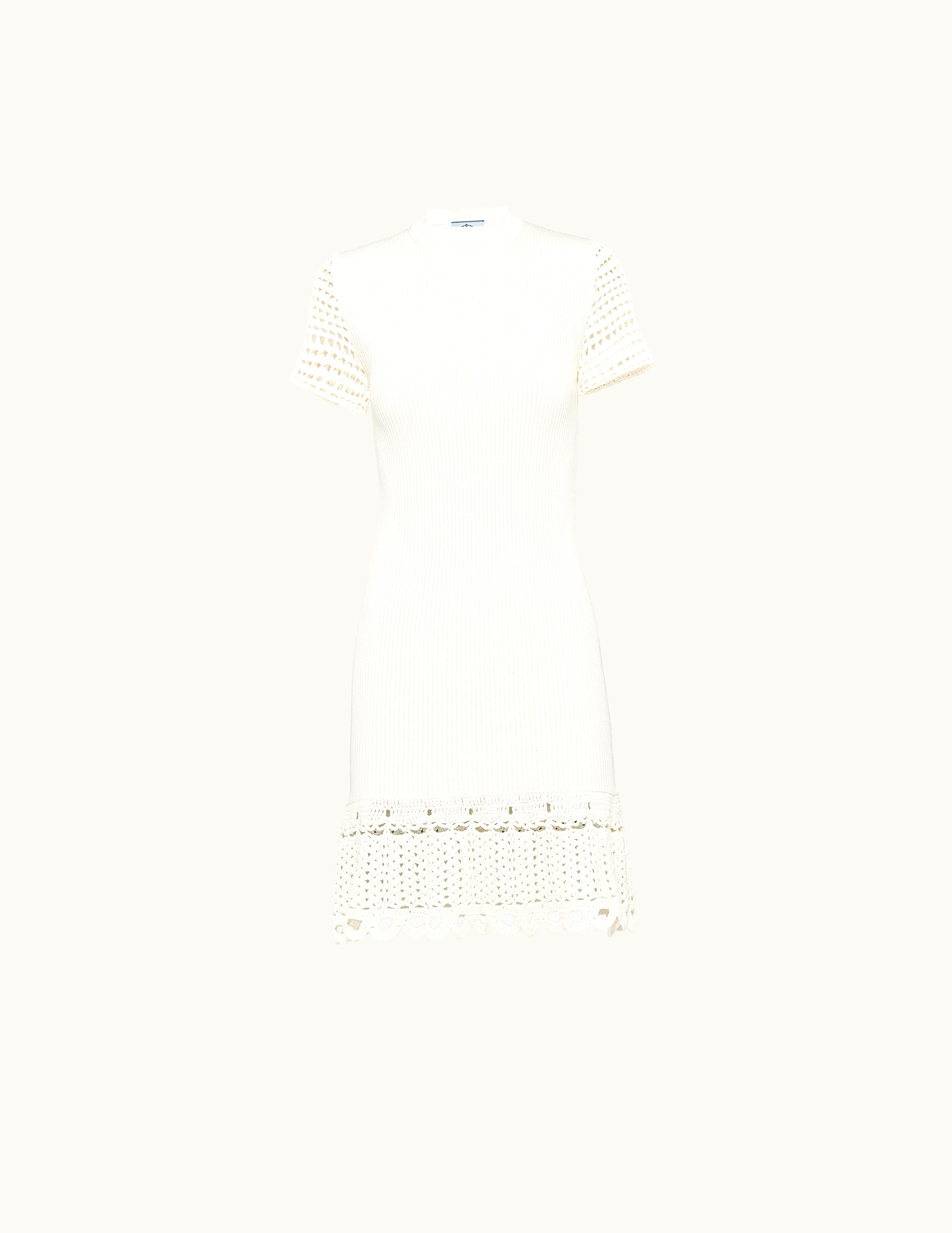 Prada Prada Cotton Crew-Neck Dress