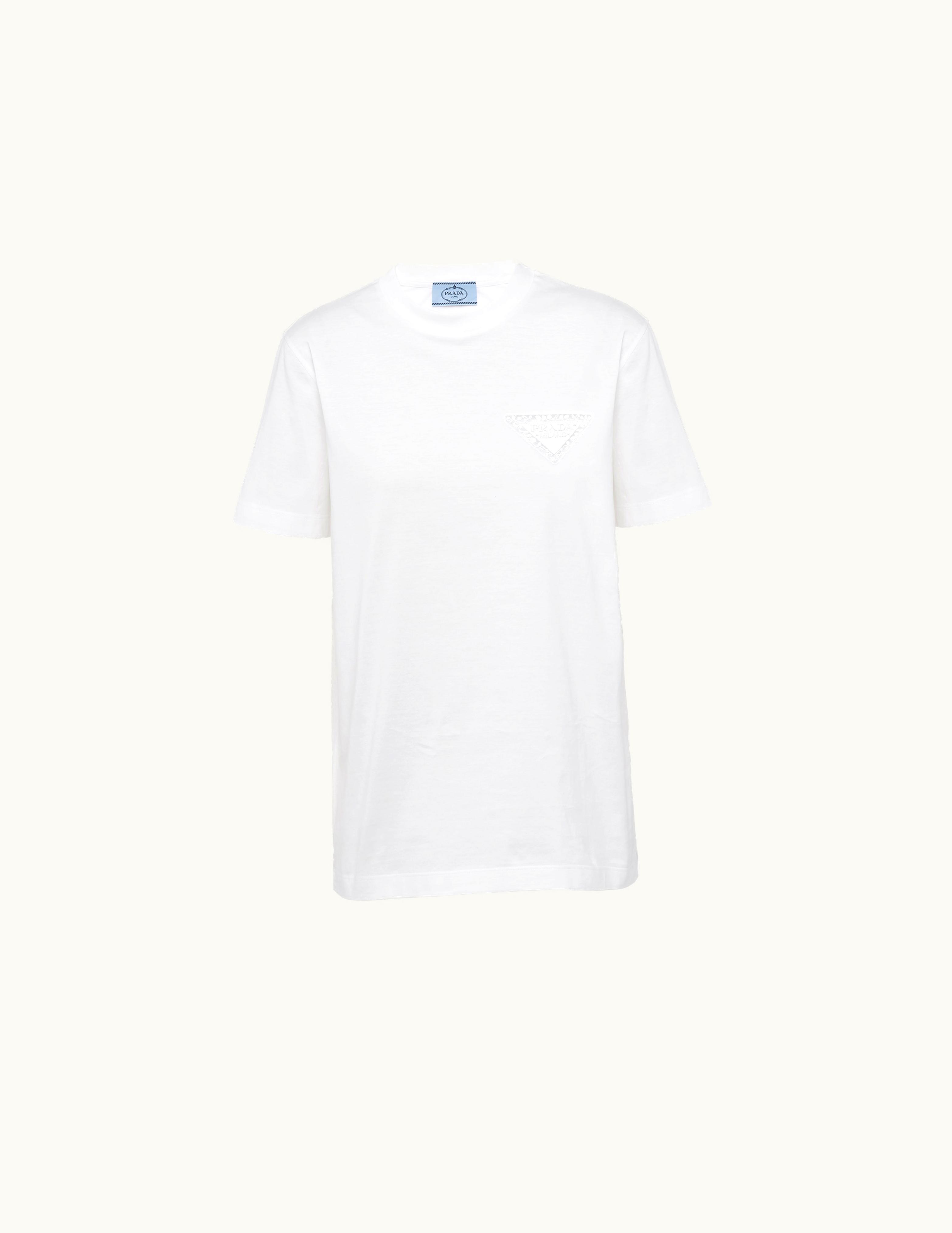 Prada Prada Embroidered Jersey T-Shirt UZ0155558